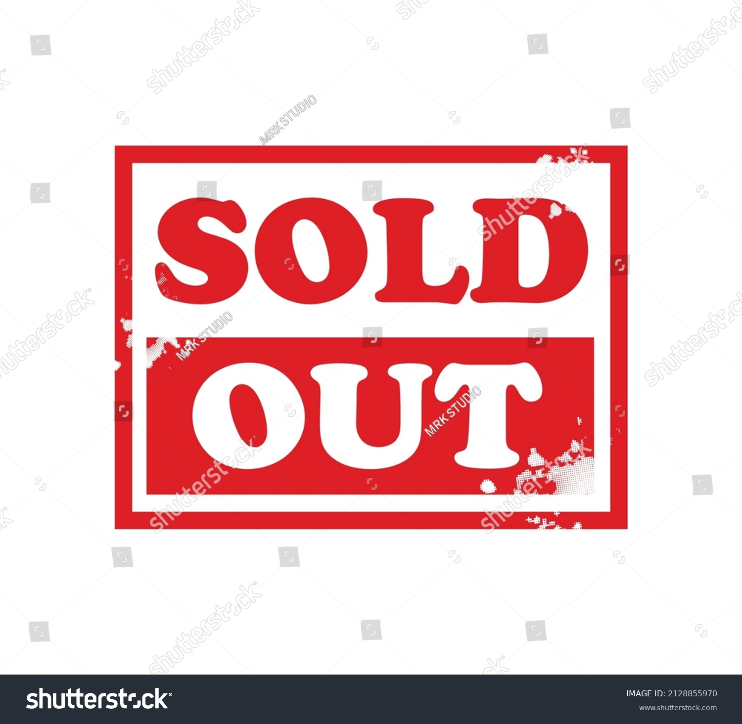 Sold Out Logo Badge Emblem Template Stock Vector (Royalty Free ...