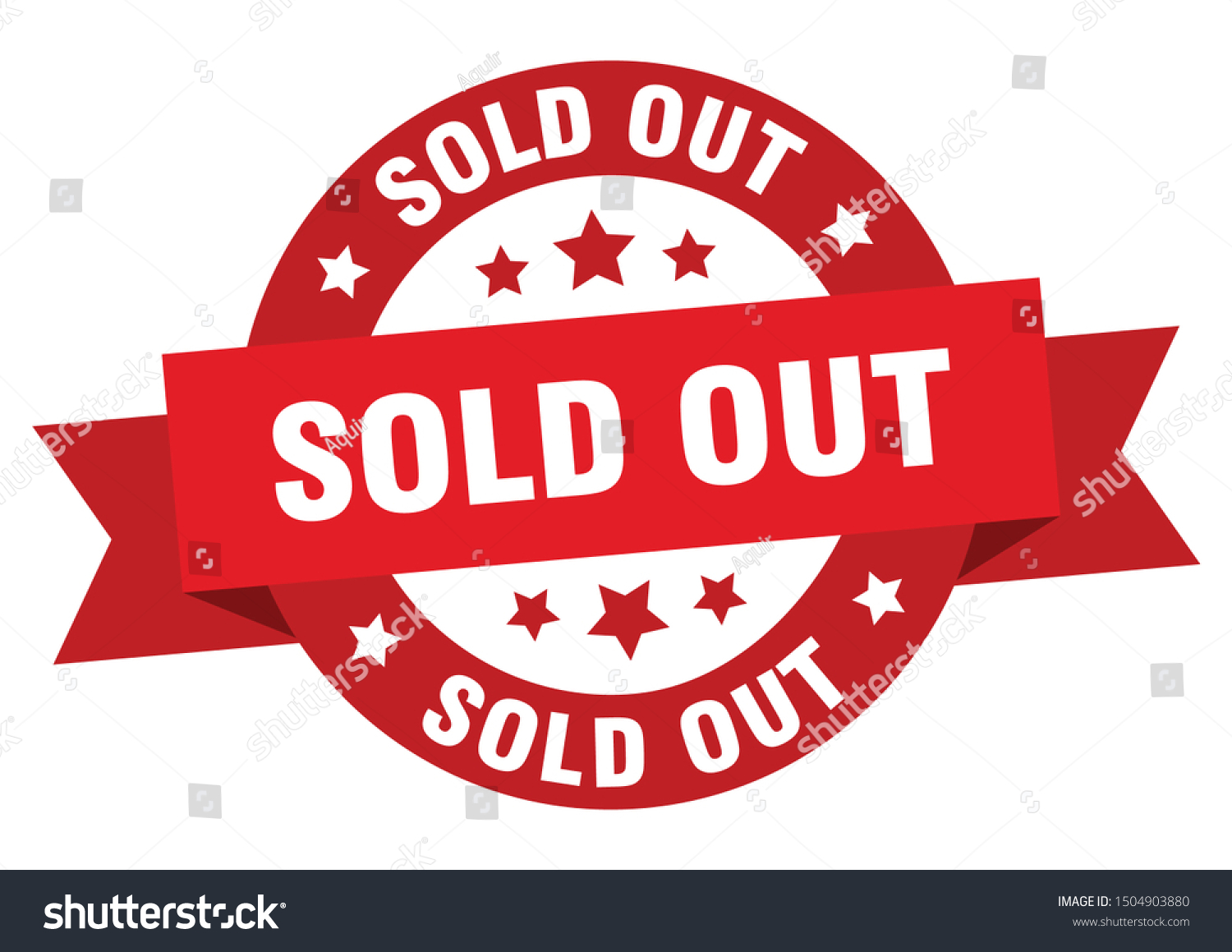 Vektor Stok Sold Out Ribbon Sold Out Round (Tanpa Royalti) 1504903880 |  Shutterstock