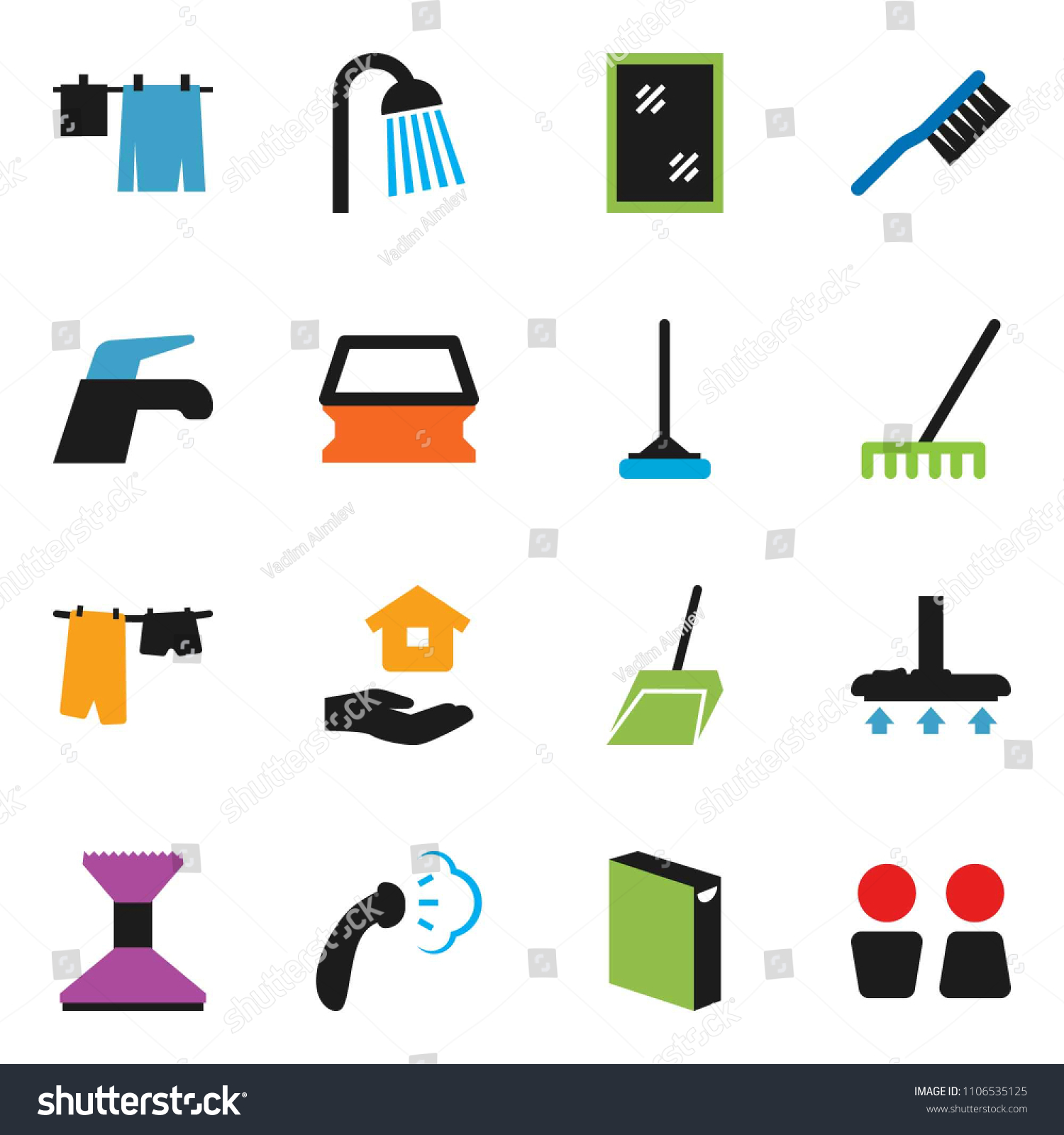 Solid Vector Ixon Set Water Tap Vector, Vacuum Cleaner, Solid Vector Ixon Set Water Tap Vector, Vacuum Cleaner,