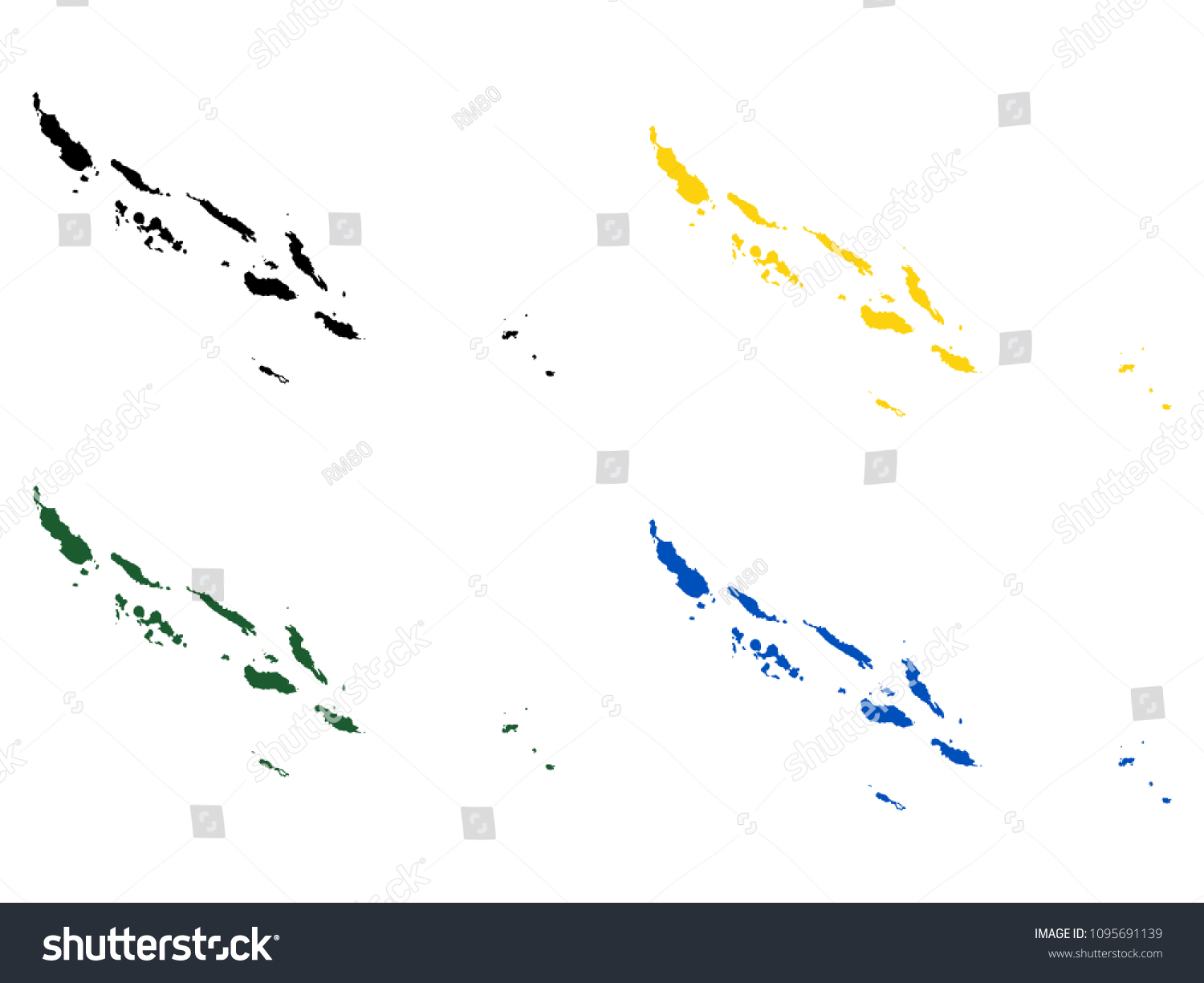 Solomon Islands Map Stock Vector (Royalty Free) 1095691139 | Shutterstock