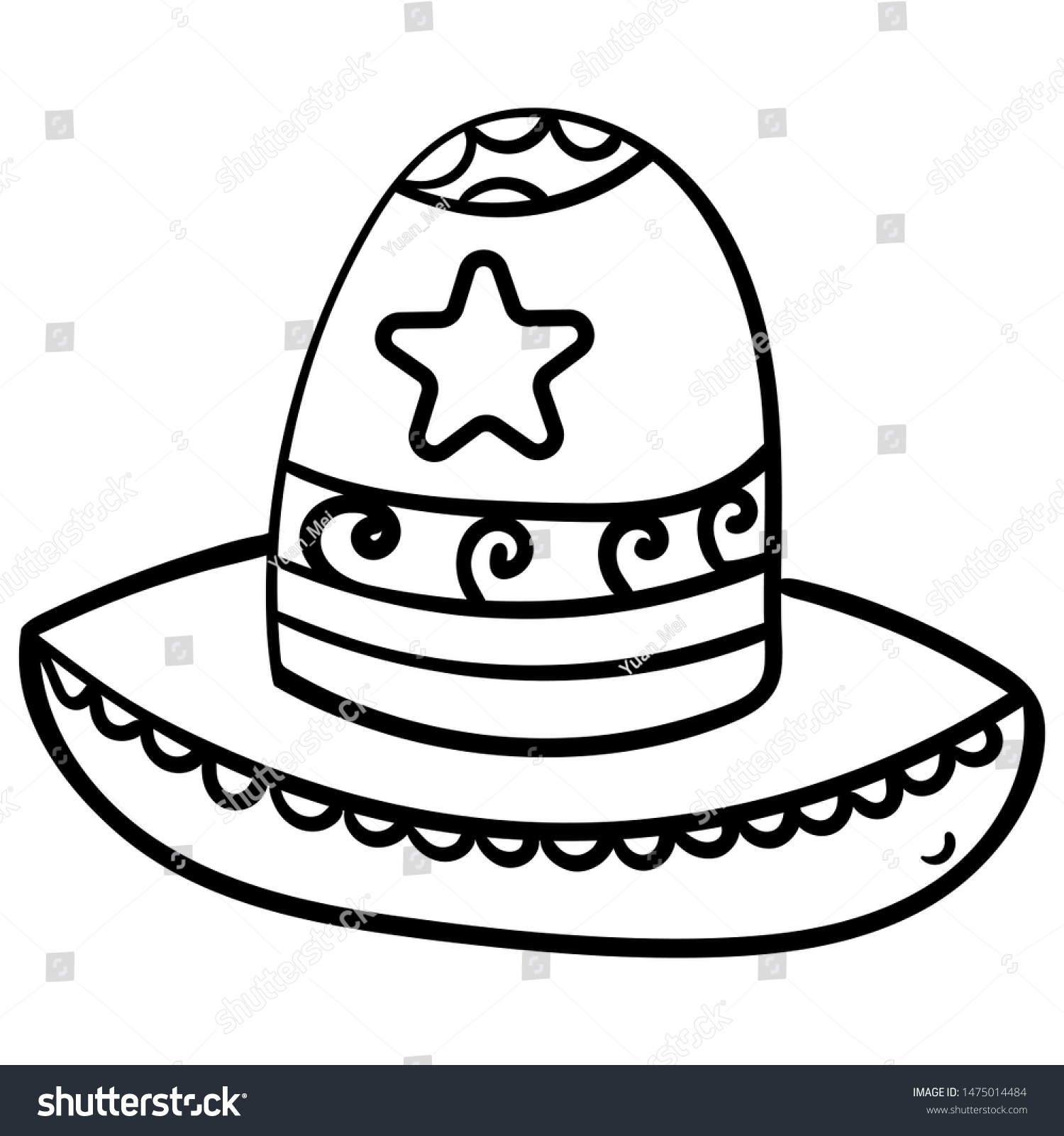 Sombrero Coloring Page / Sombrero Coloring Page Free Mexico Coloring