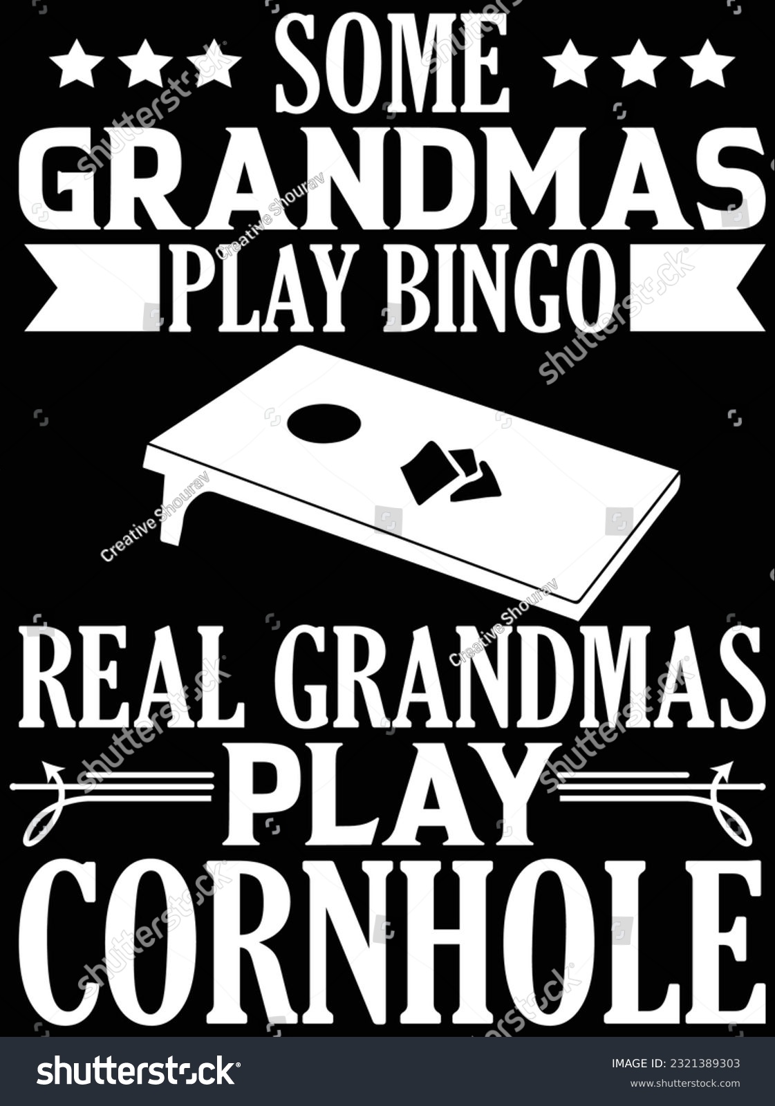 SVG of Some grandmas play bingo real grandmas cornhole vector art design, eps file. design file for t-shirt. SVG, EPS cuttable design file svg