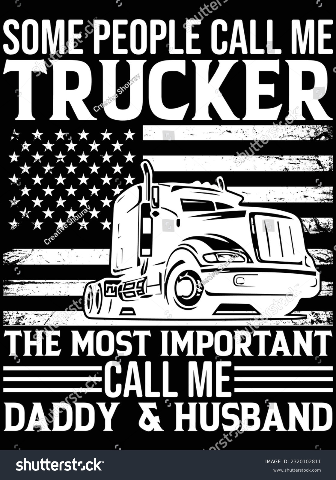SVG of Some people call me trucker the most important vector art design, eps file. design file for t-shirt. SVG, EPS cuttable design file svg
