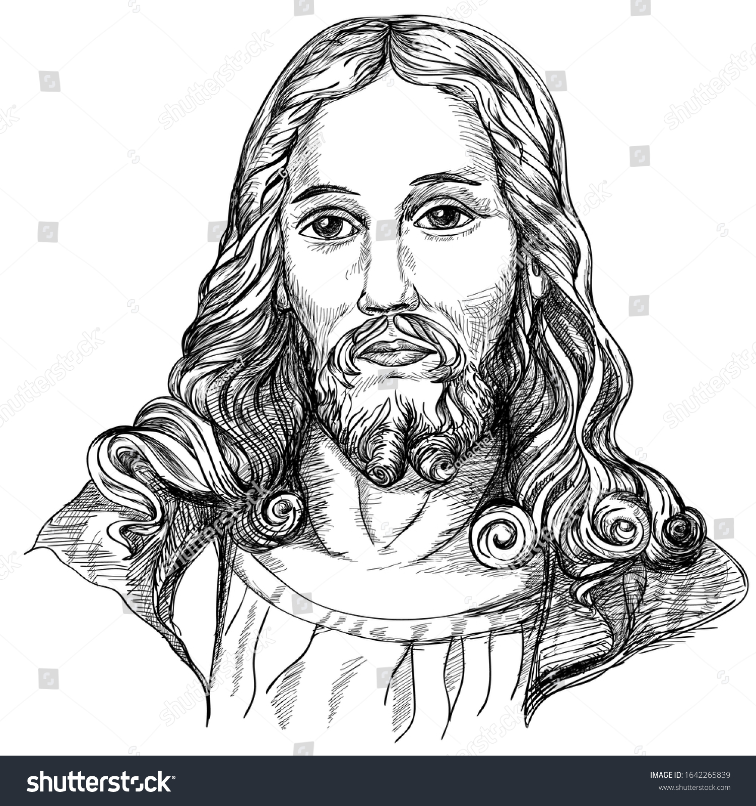 Son God Jesus Christ Religious Symbol Stock Vector (Royalty Free ...