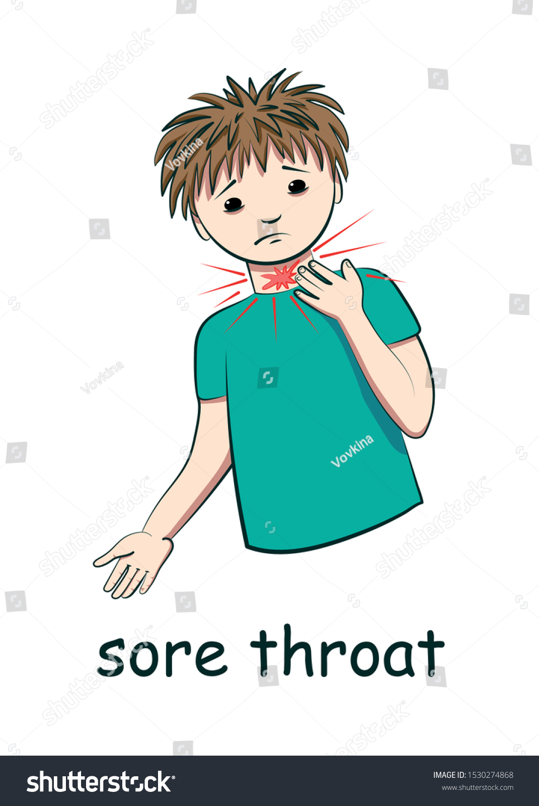 sore-throat-symptoms-viral-colds-image-stock-vector-royalty-free