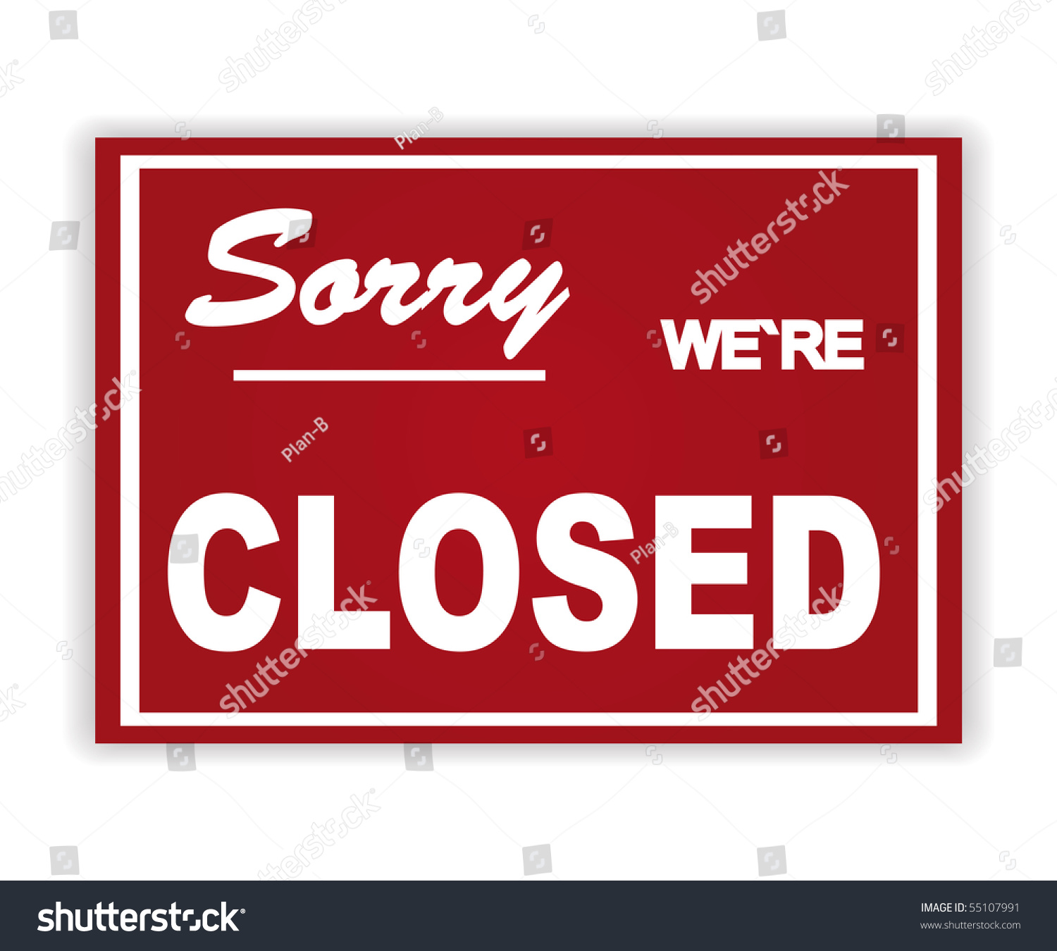 Sorry Sign Stock Vector Illustration 55107991 : Shutterstock