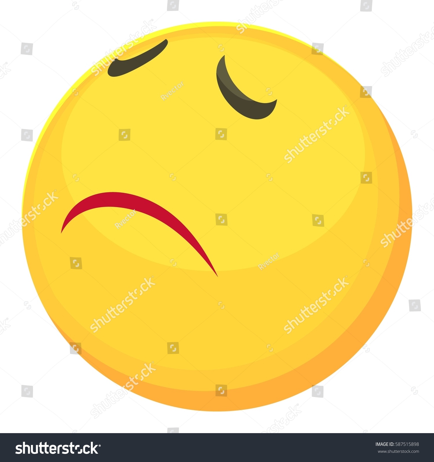 Sorry Smiley Icon Cartoon Illustration Sorry Stock Vector (Royalty Free