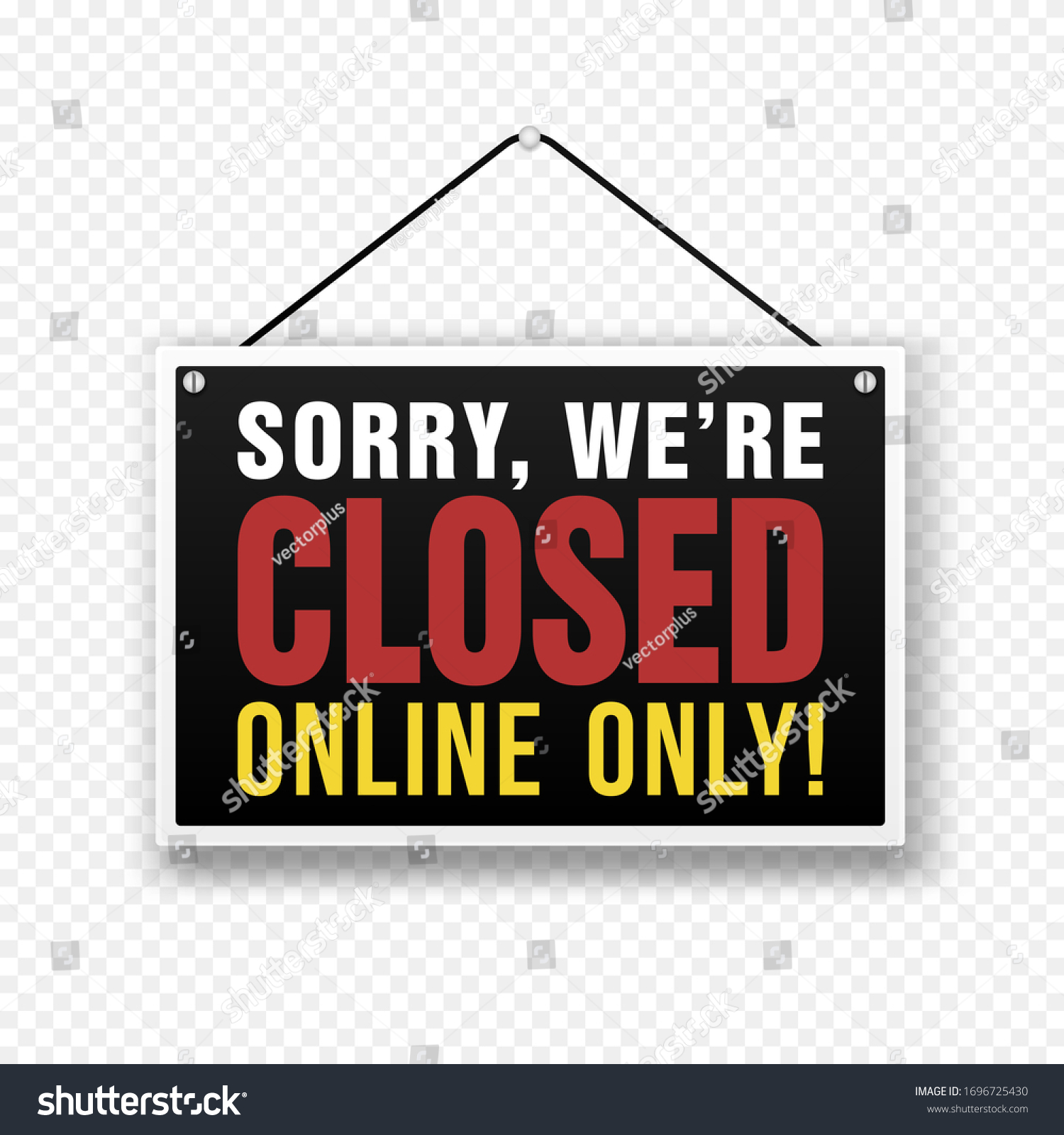 Sorry We Closed Online Sign Stock Free) 1696725430