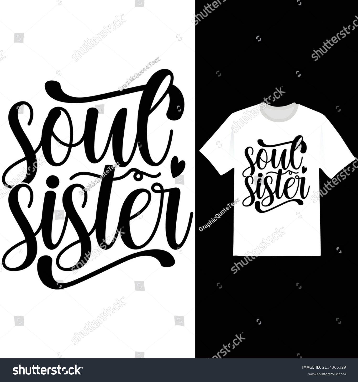 SVG of Soul Sister, Birthday Gift For Sister, Proud Sister, Love You Sister svg