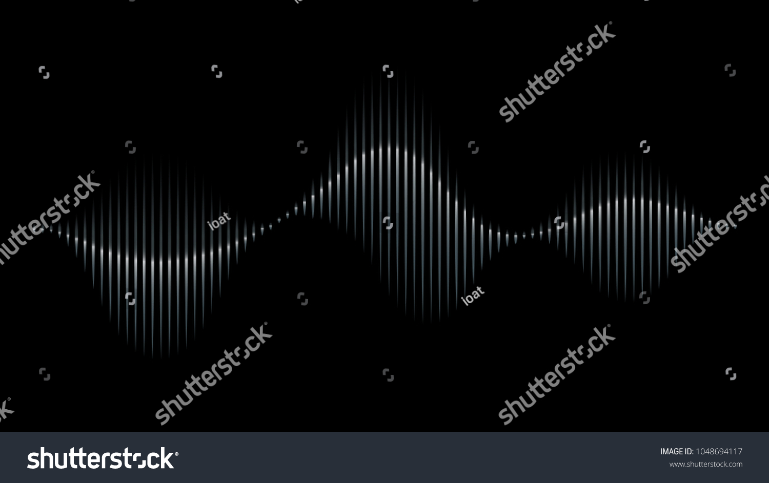 Sound Wave Rhythm Stock Vector (Royalty Free) 1048694117 | Shutterstock