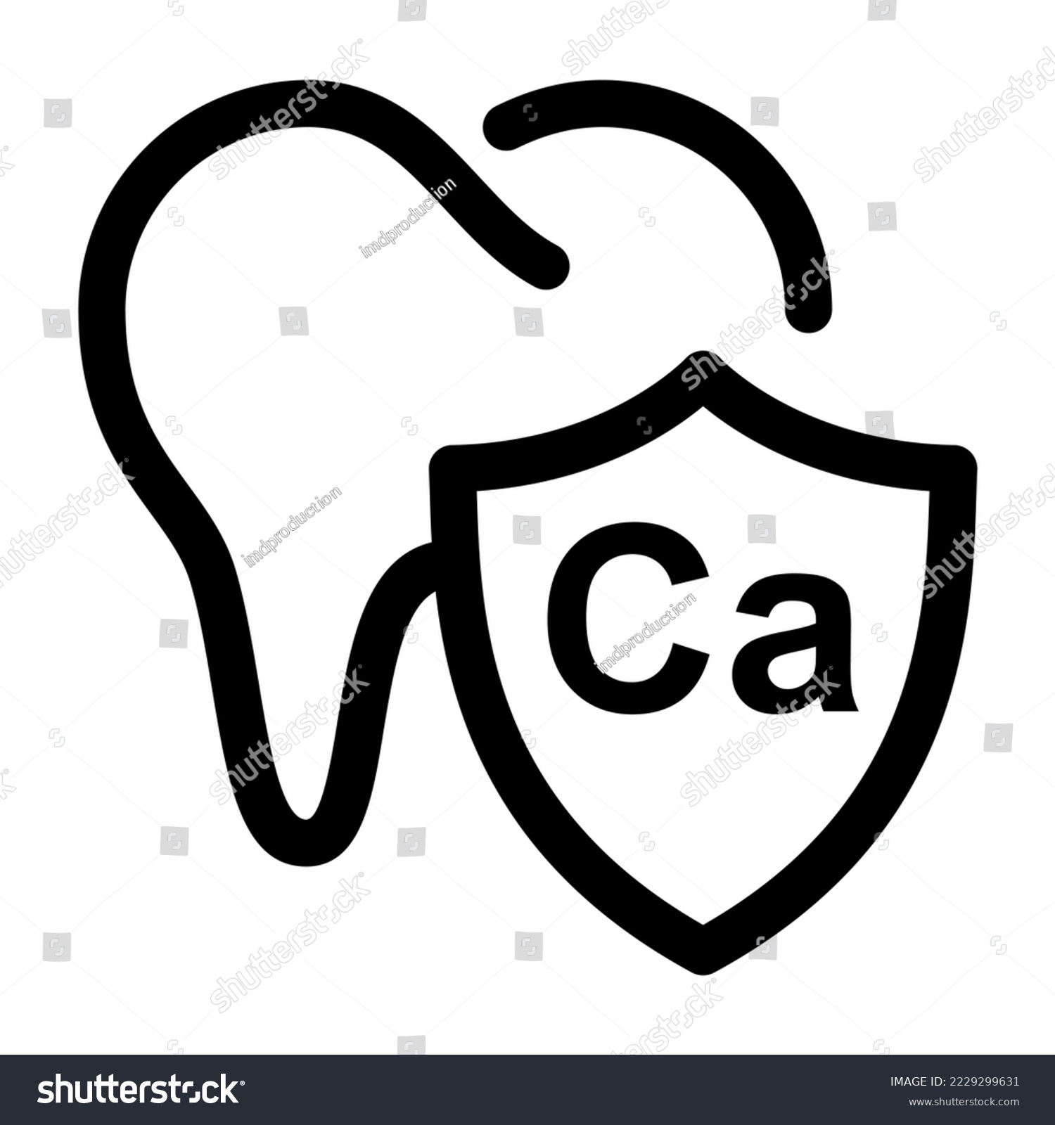 recommend clip art: Sources of Calcium outline icon. Stomatology concept Vector illustration.