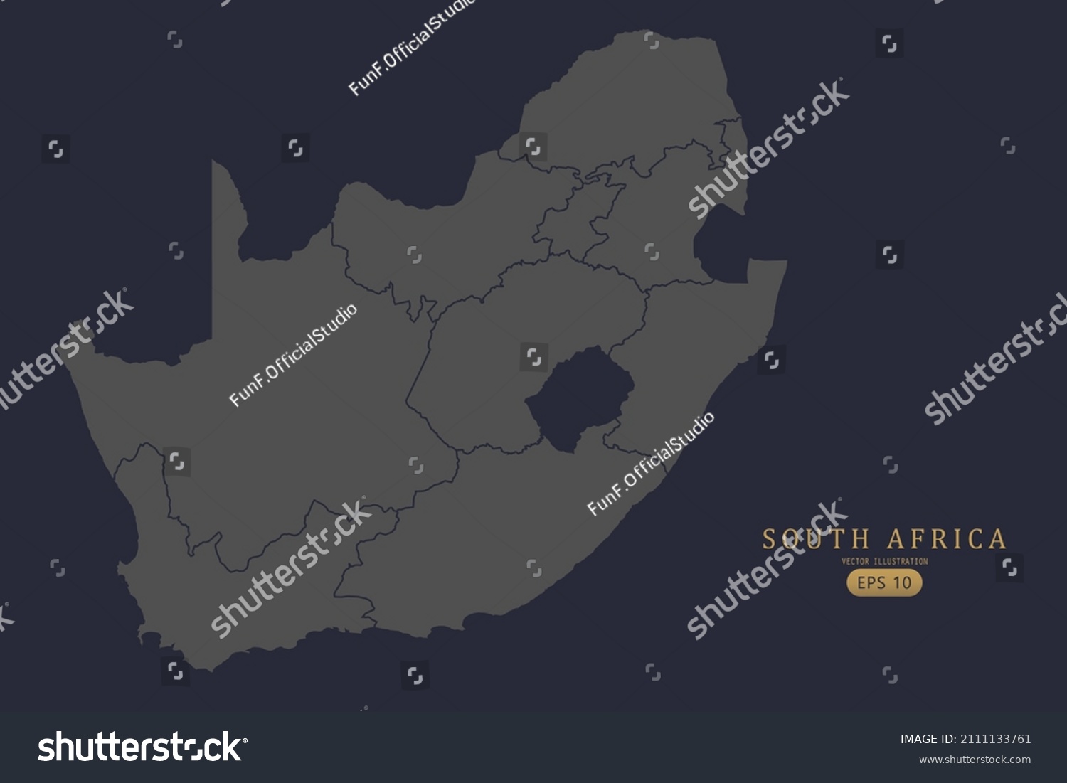 South Africa Map World Map International Stock Vector Royalty Free Stock Vector South Africa Map World Map International Vector Template With High Detailed Including Grey And 2111133761