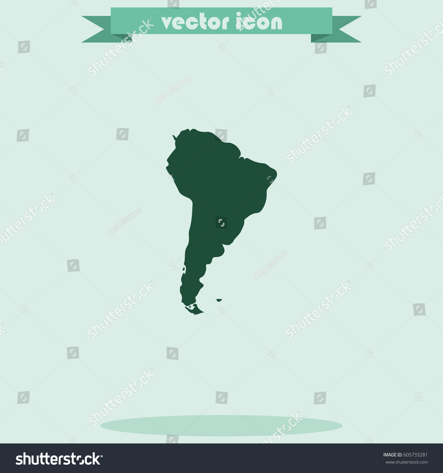 South America Map Illustration Stock Vector Royalty Free Shutterstock