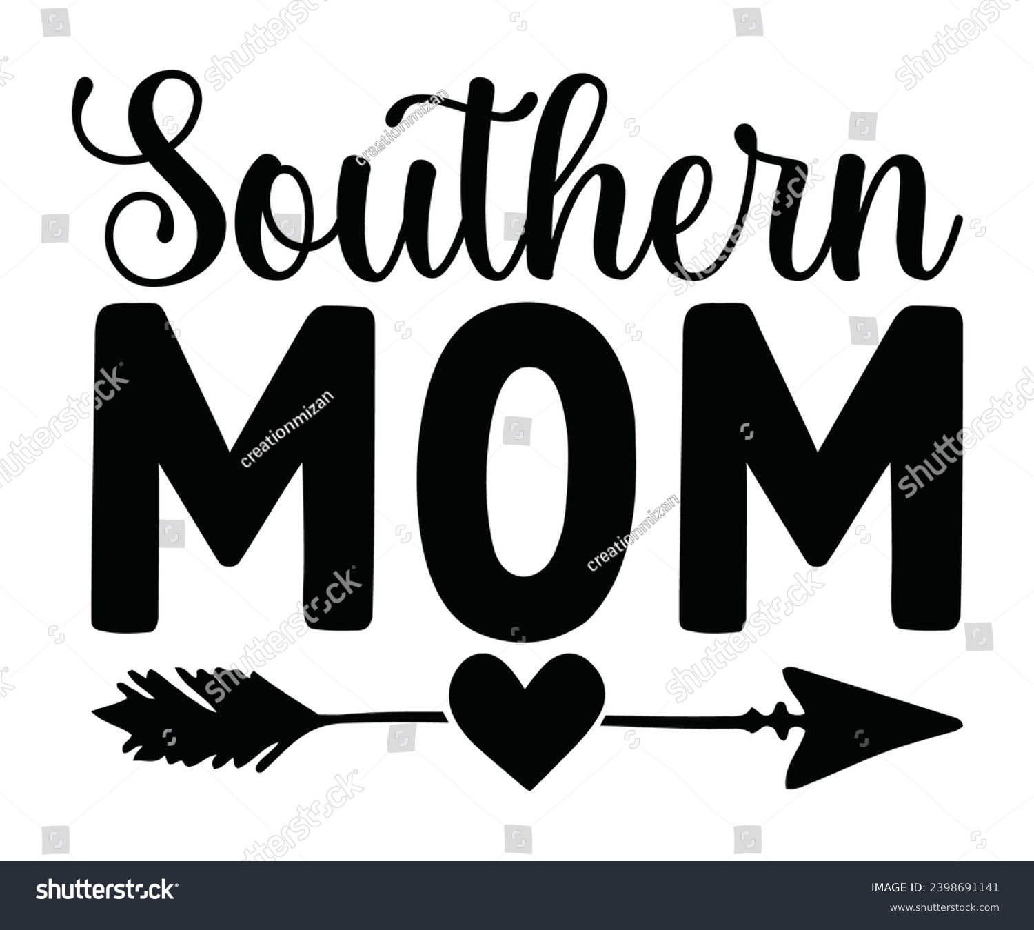 SVG of southern mom Svg,Mom Life,Mother's Day,Stacked Mama,Boho Mama,wavy stacked letters,Girl Mom,Football Mom,Cool Mom,Cat Mom svg
