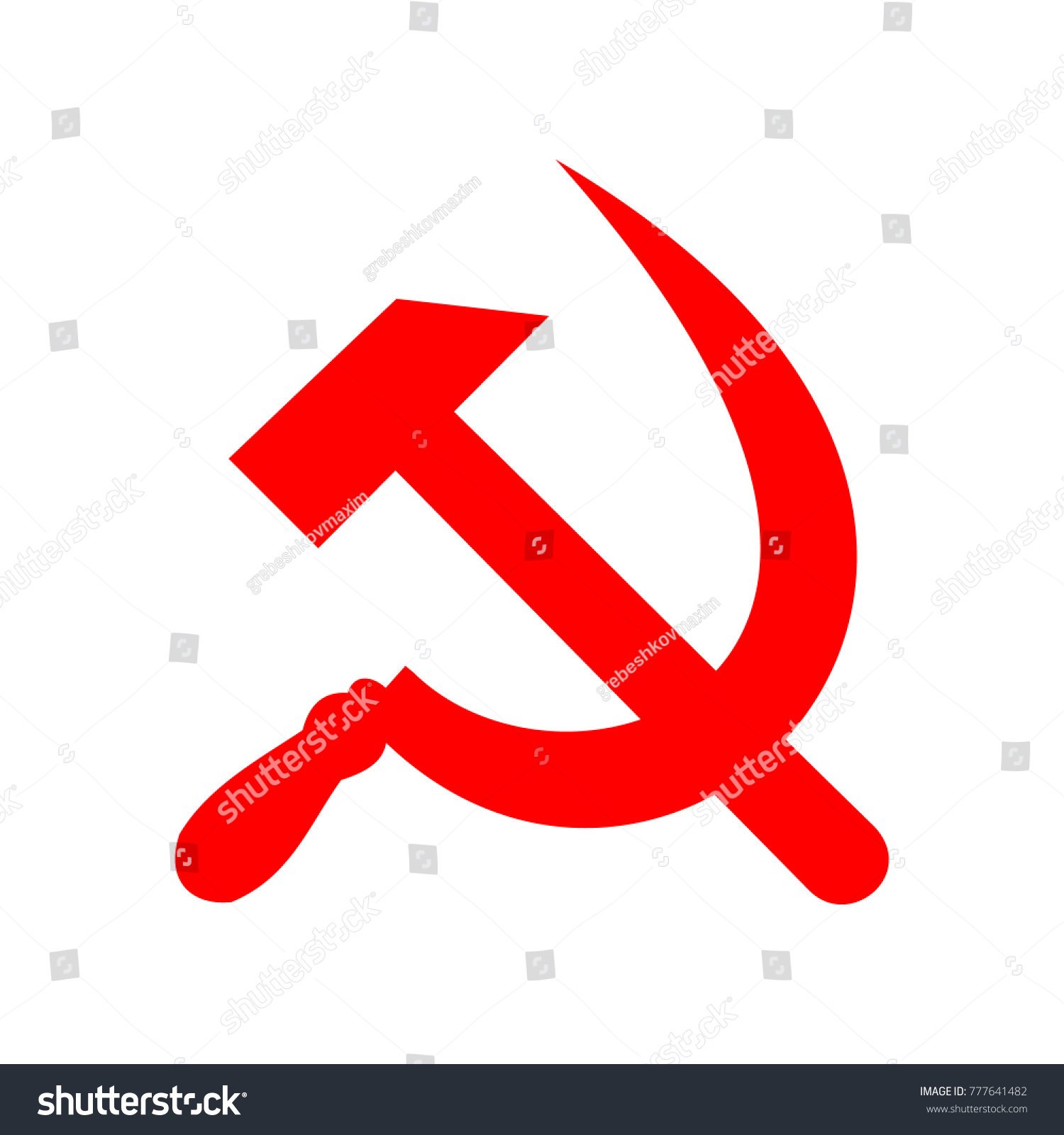 Soviet Union Sickle Hammer Symbol Stock Vector (Royalty Free) 777641482