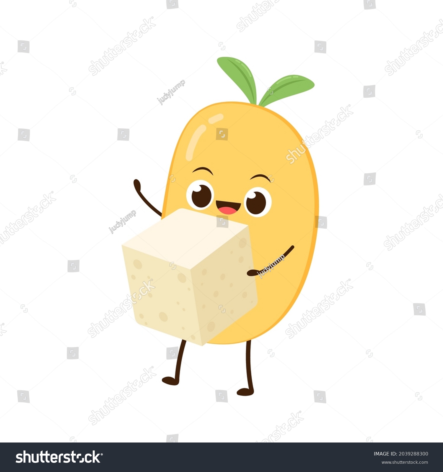 Soybean Vector Soybean Character Design Stock Vector (Royalty Free ...