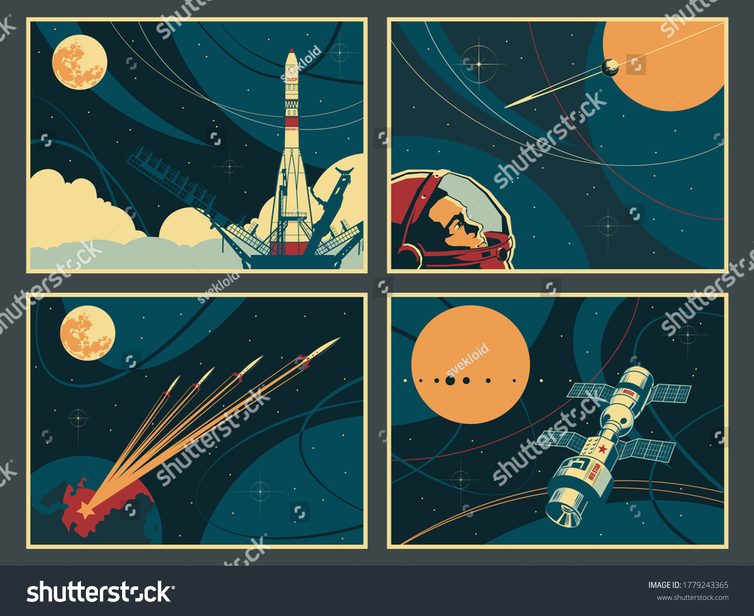 1,140,143 Retro space art Stock Illustrations, Images & Vectors