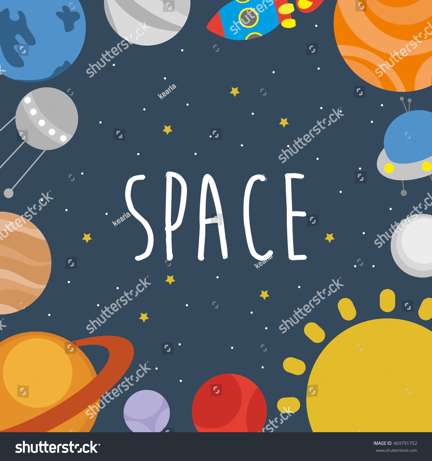 Space Frame Design Vector Illustration Stock Vector (Royalty Free ...