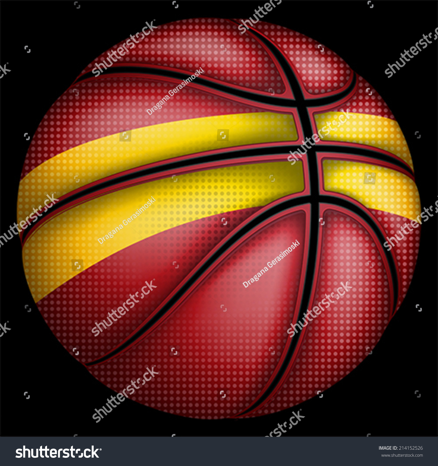 Spanish Basket Ball Vector Stock Vector (Royalty Free) 214152526