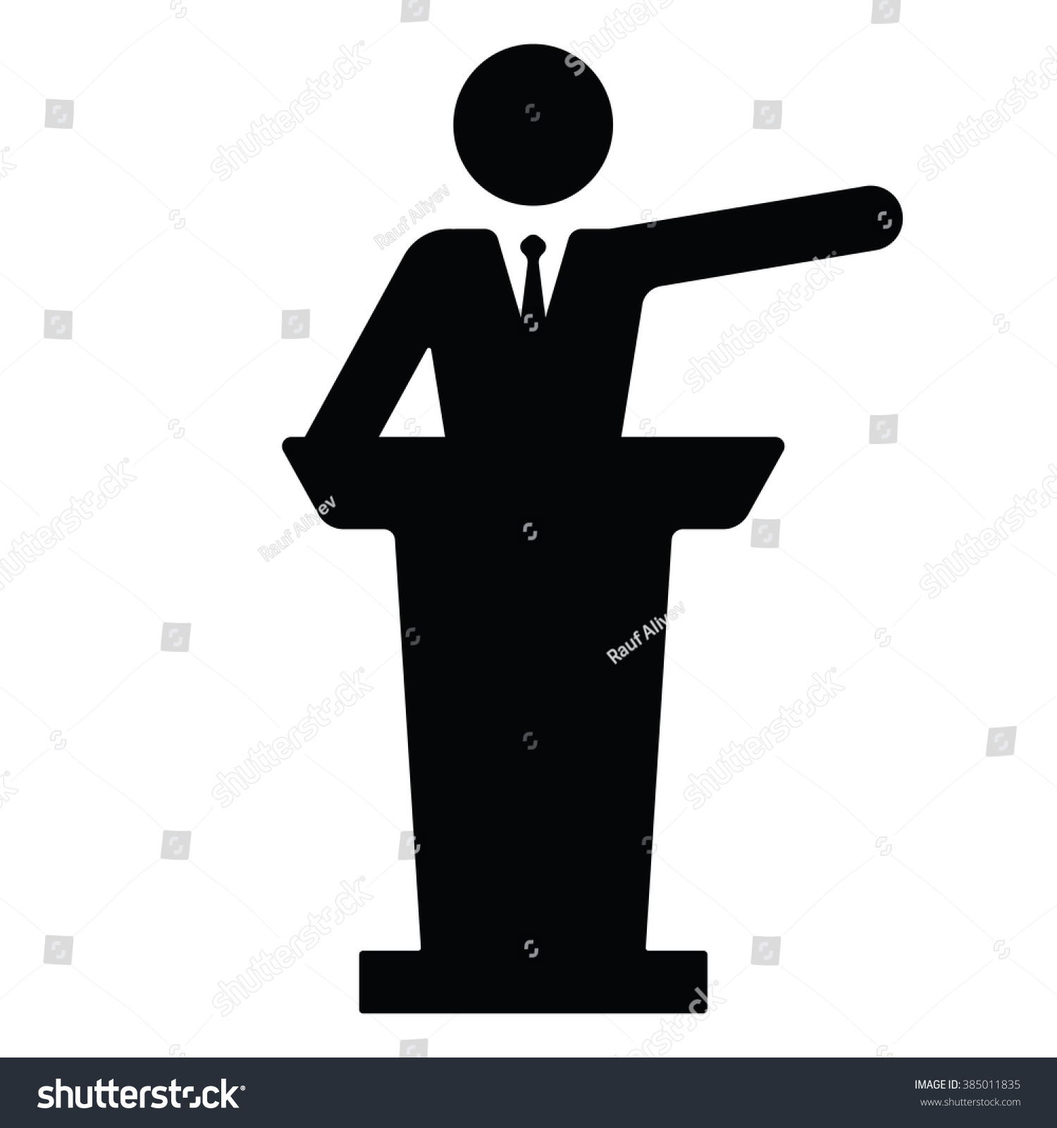 Speaker Man Icon Vector Illustration On Stock Vector (royalty Free 