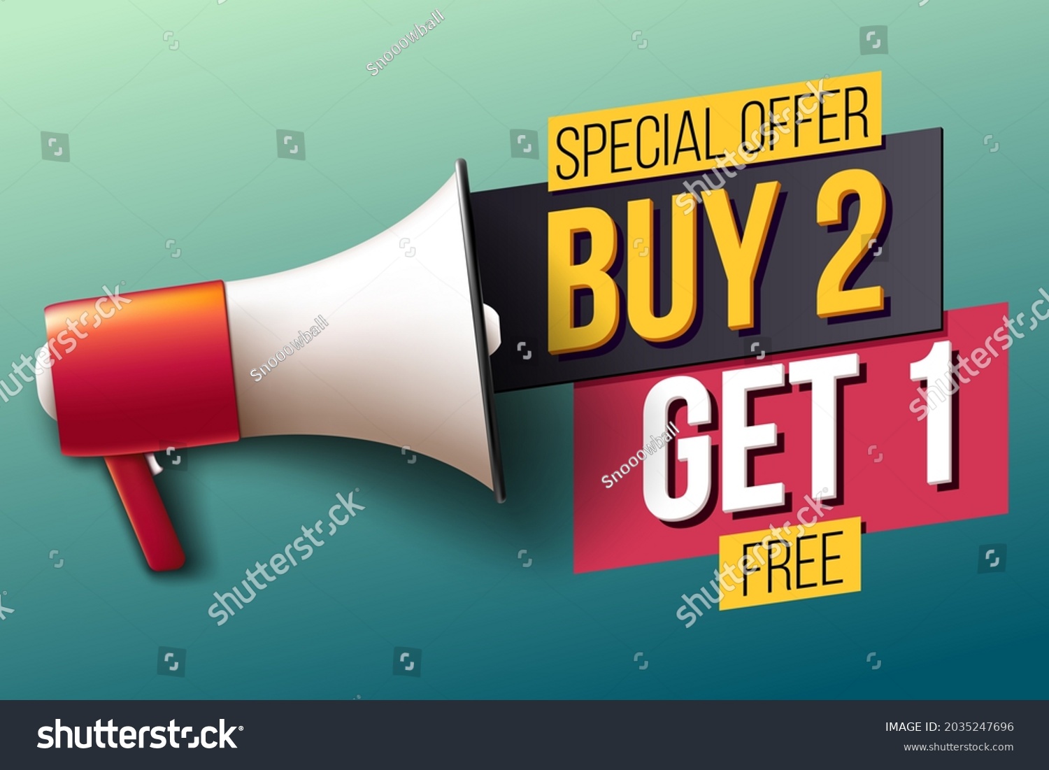 SVG of Special offer: Buy 2, get 1 free svg