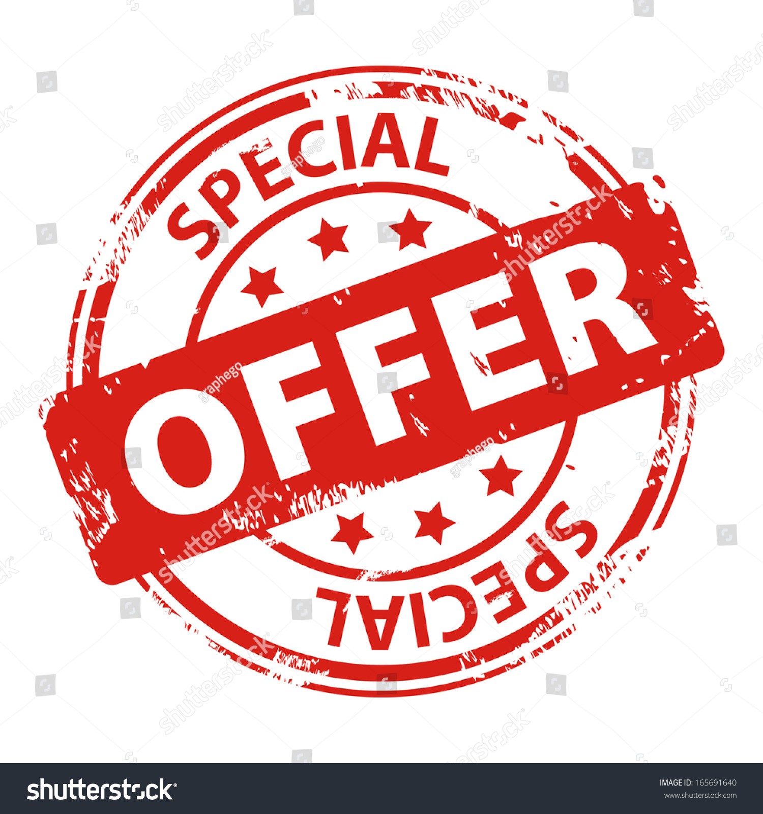 Special Offer Red Rubber Stamp Icon Stock Vector 165691640 - Shutterstock