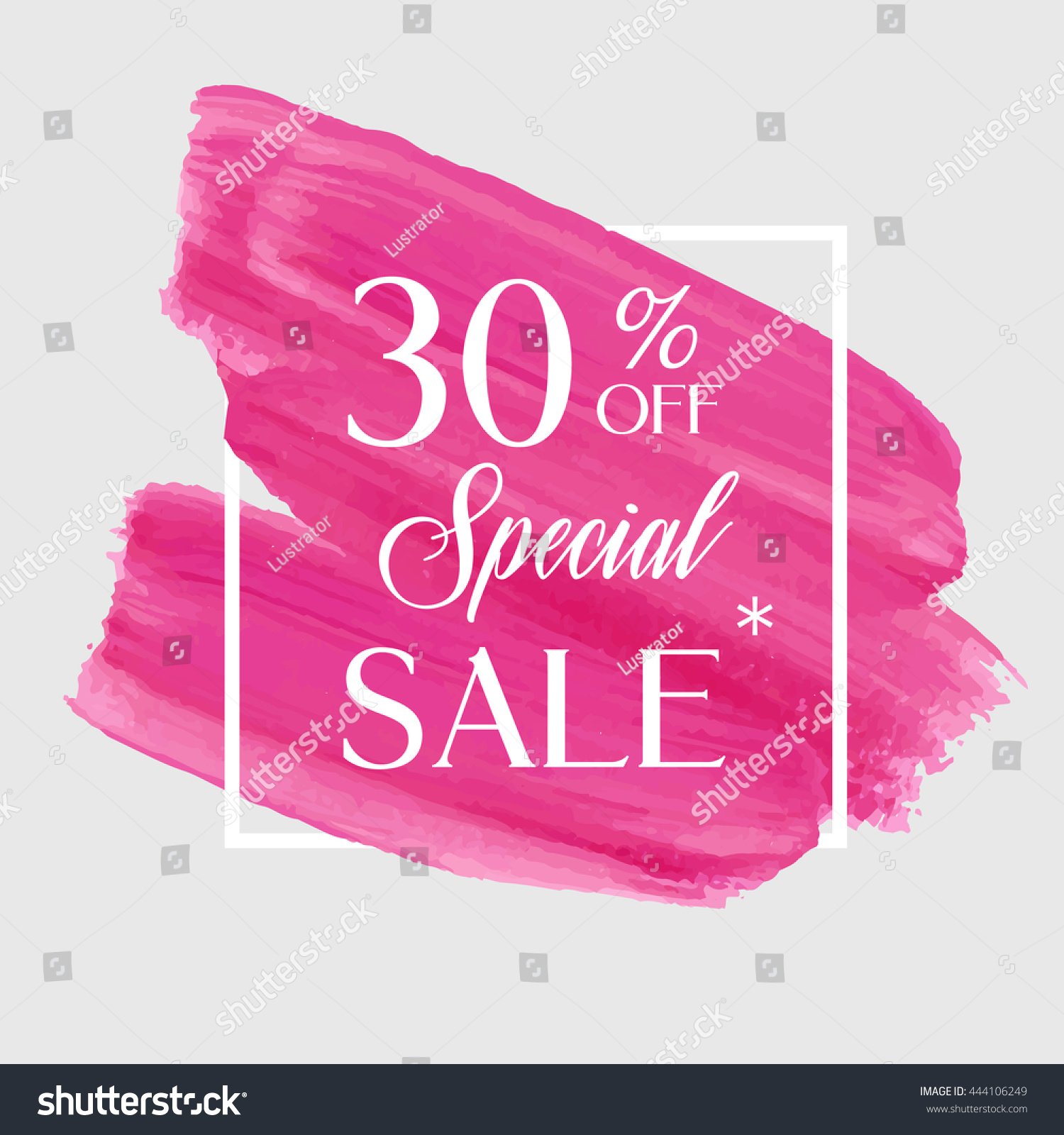 Vector De Stock Libre De Regalias Sobre Special Sale 30 Off Sign