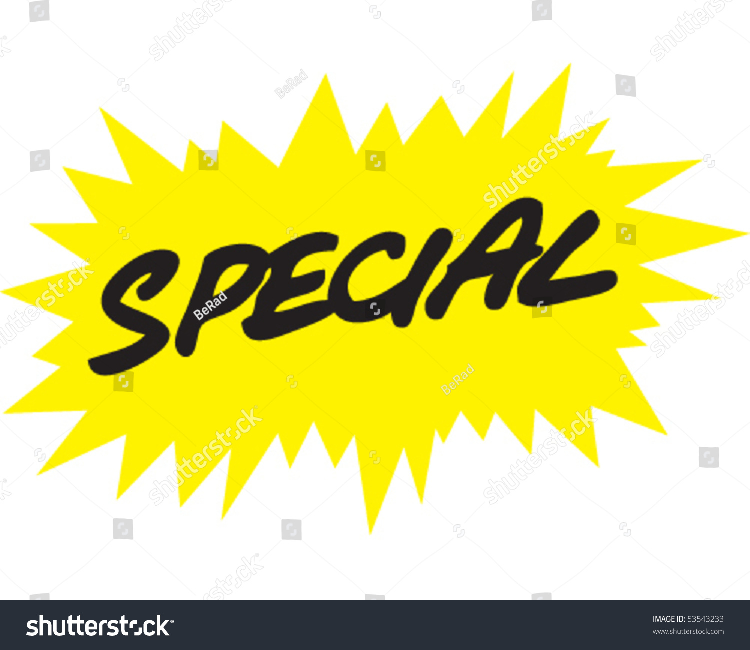 Special Sign: vector de stock (libre de regalías) 53543233 | Shutterstock
