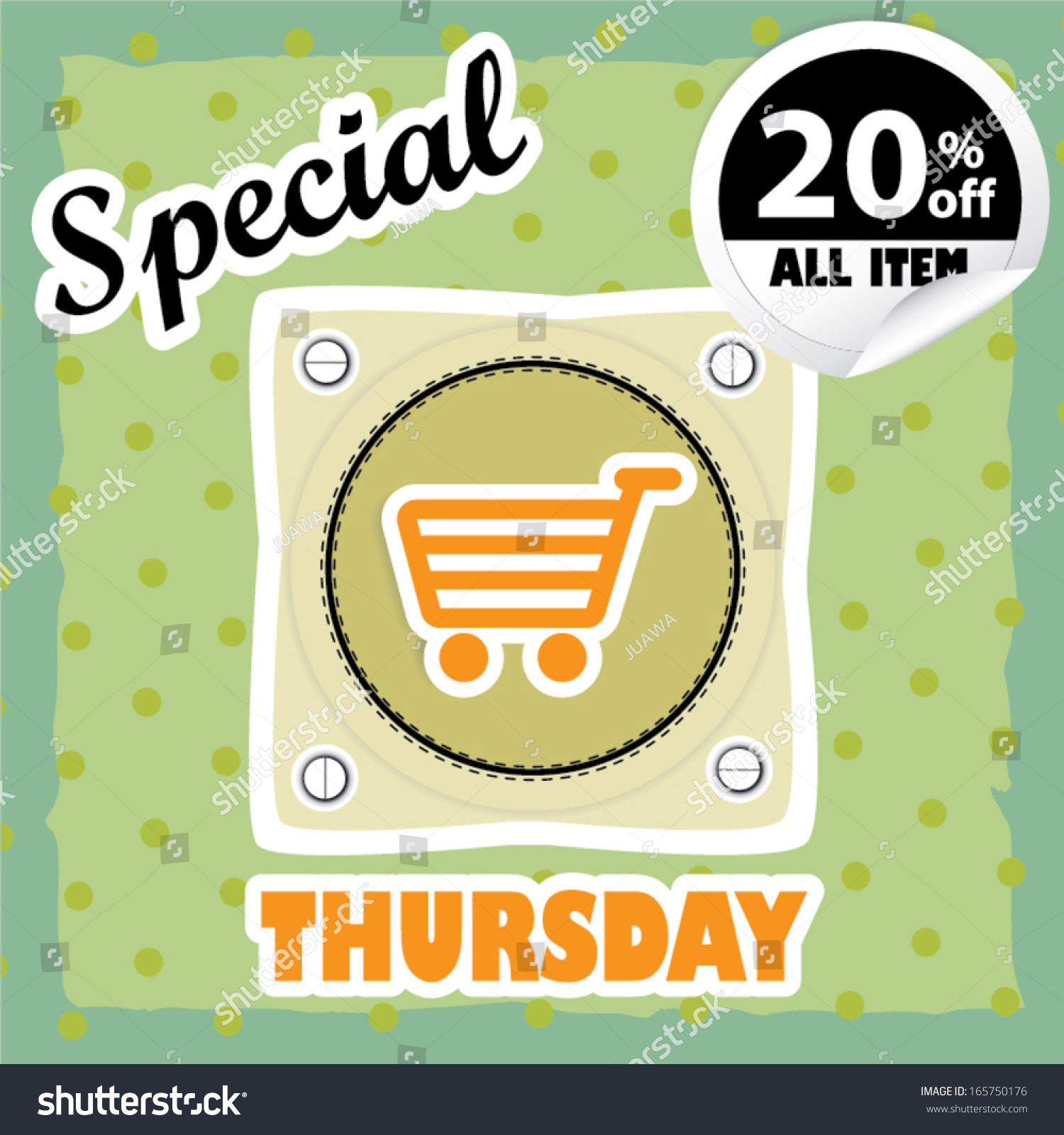 Special Thursday Sales Label Eps 10 Stock Vector Royalty Free 165750176
