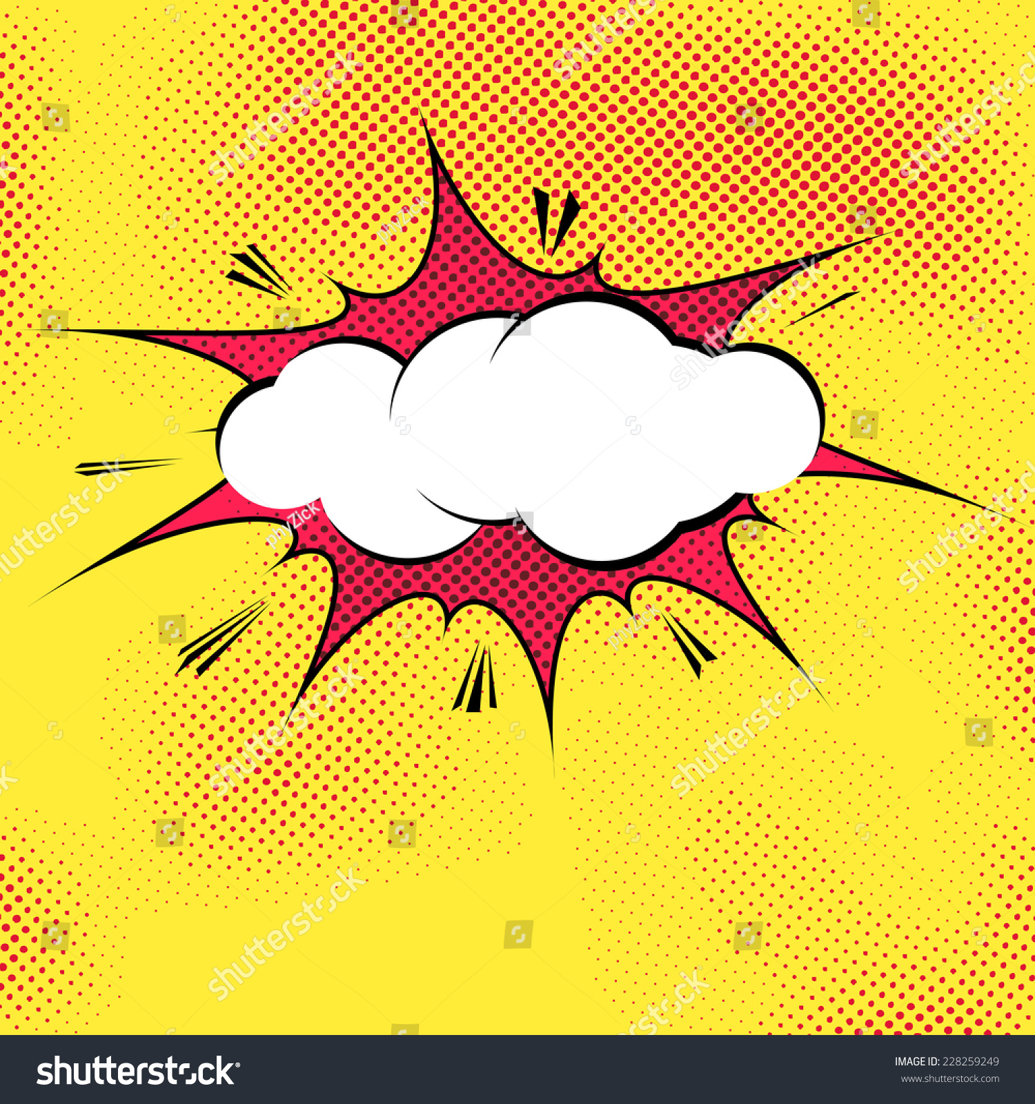 Speech Bubble Popart Splash Explosion Template Backgrounds