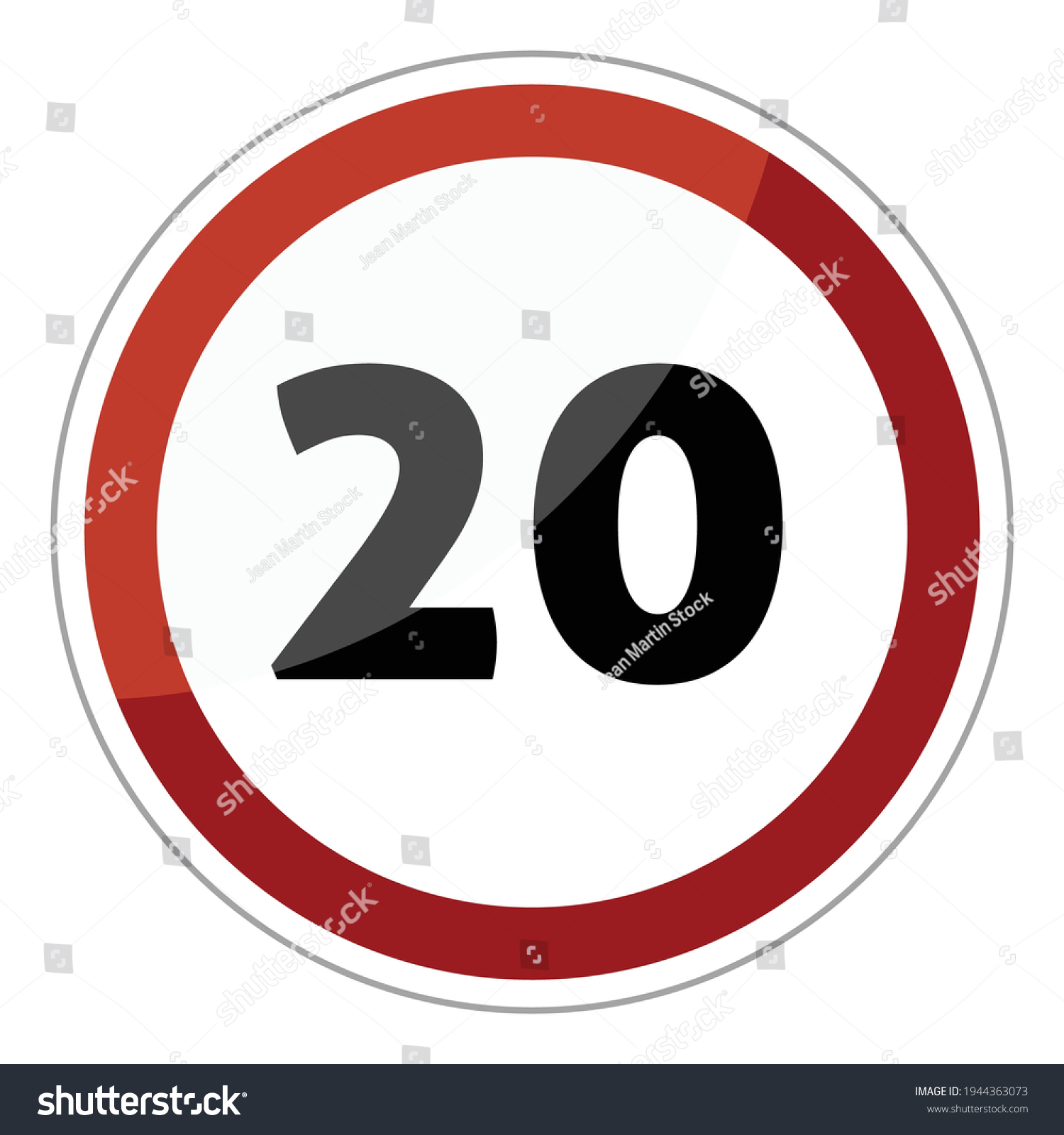 Speed Limit Road Sign Vector Maximum Stock Vector (Royalty Free ...