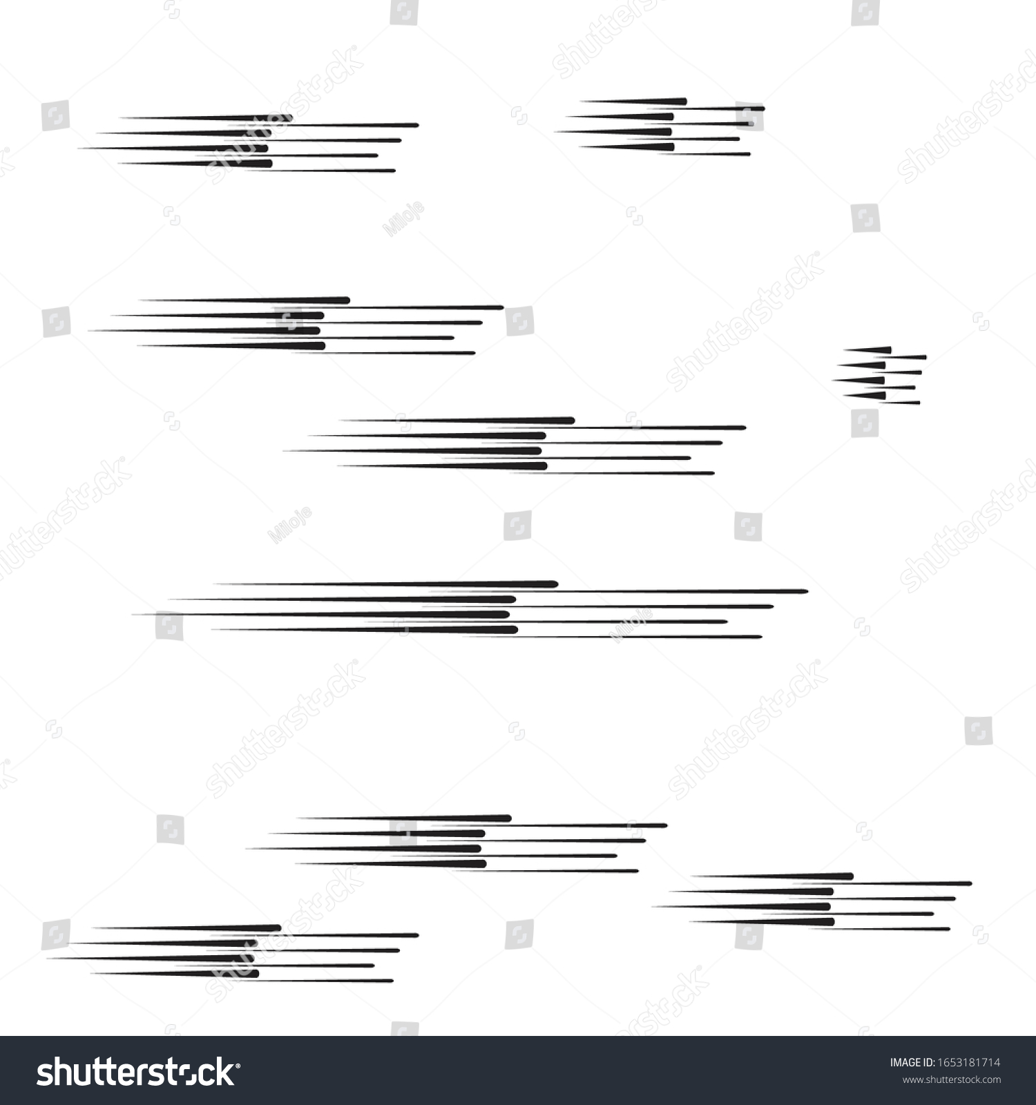 Speed Lines Arrow Form Vector Illustration Stock Vector (Royalty Free ...