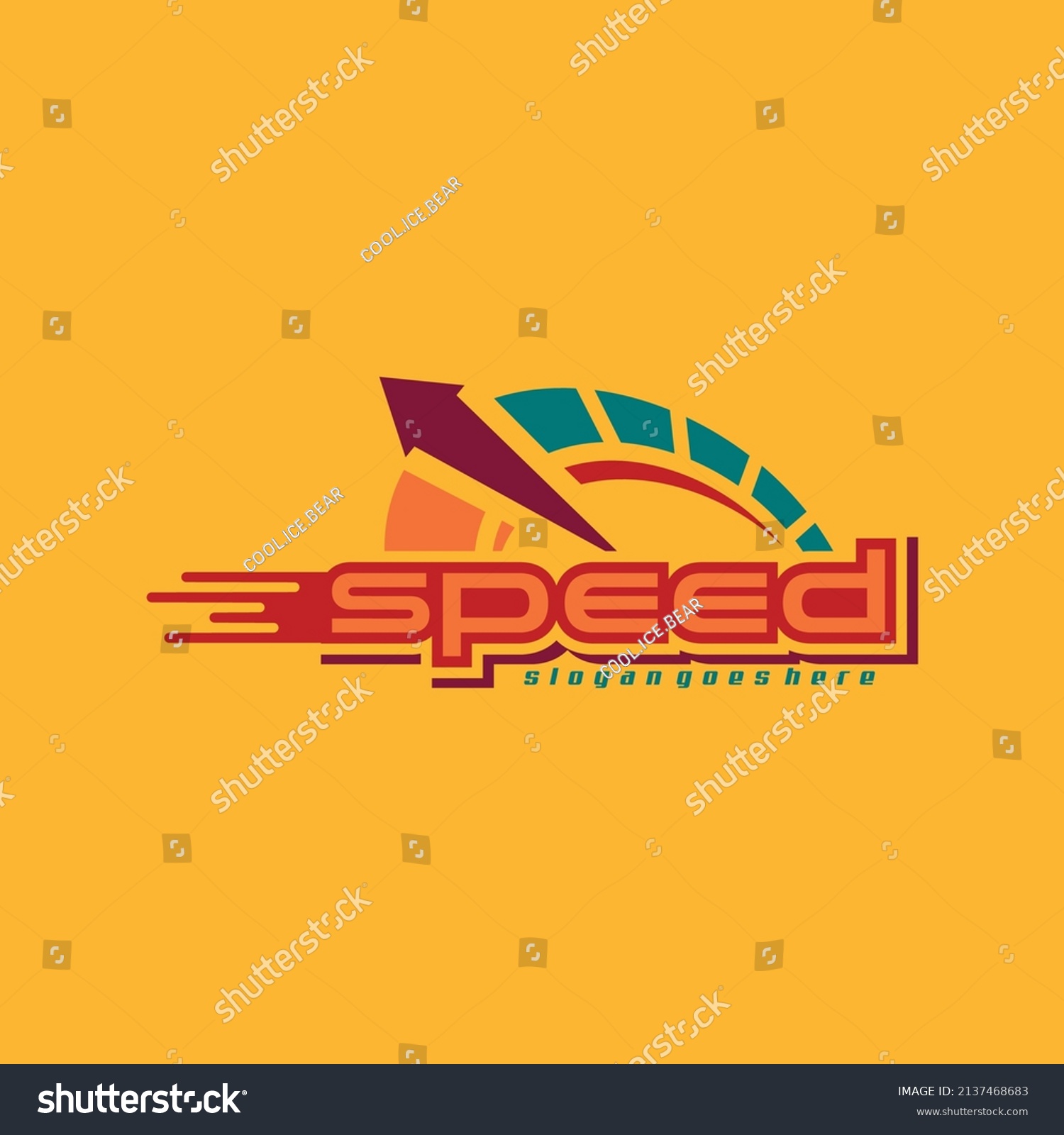 Speed Logo Design Concept Vector Speedometer Stock Vector (Royalty Free ...