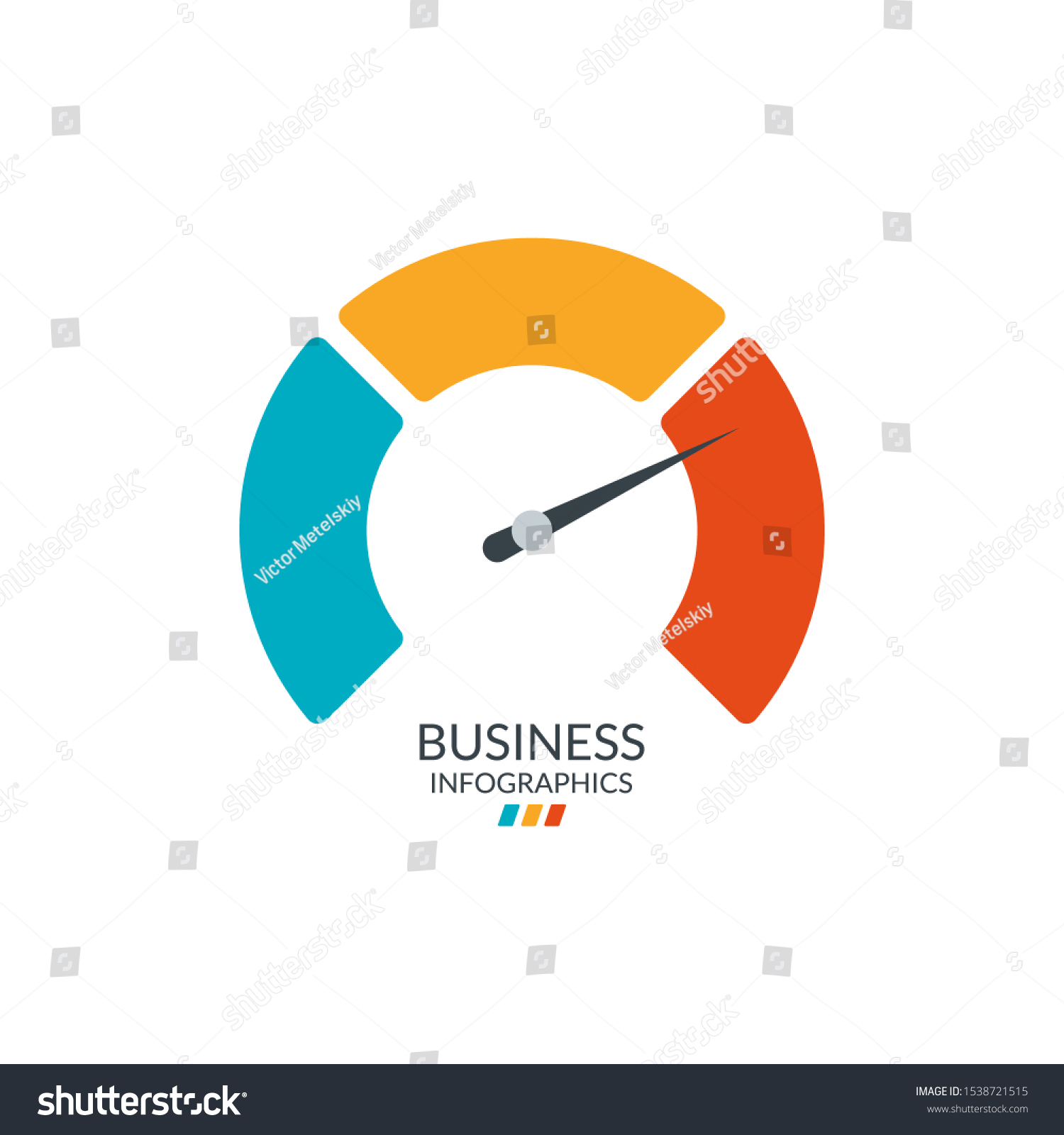 Speedometer Icon Gauge Meter Indicator Vector Stock Vector (Royalty ...