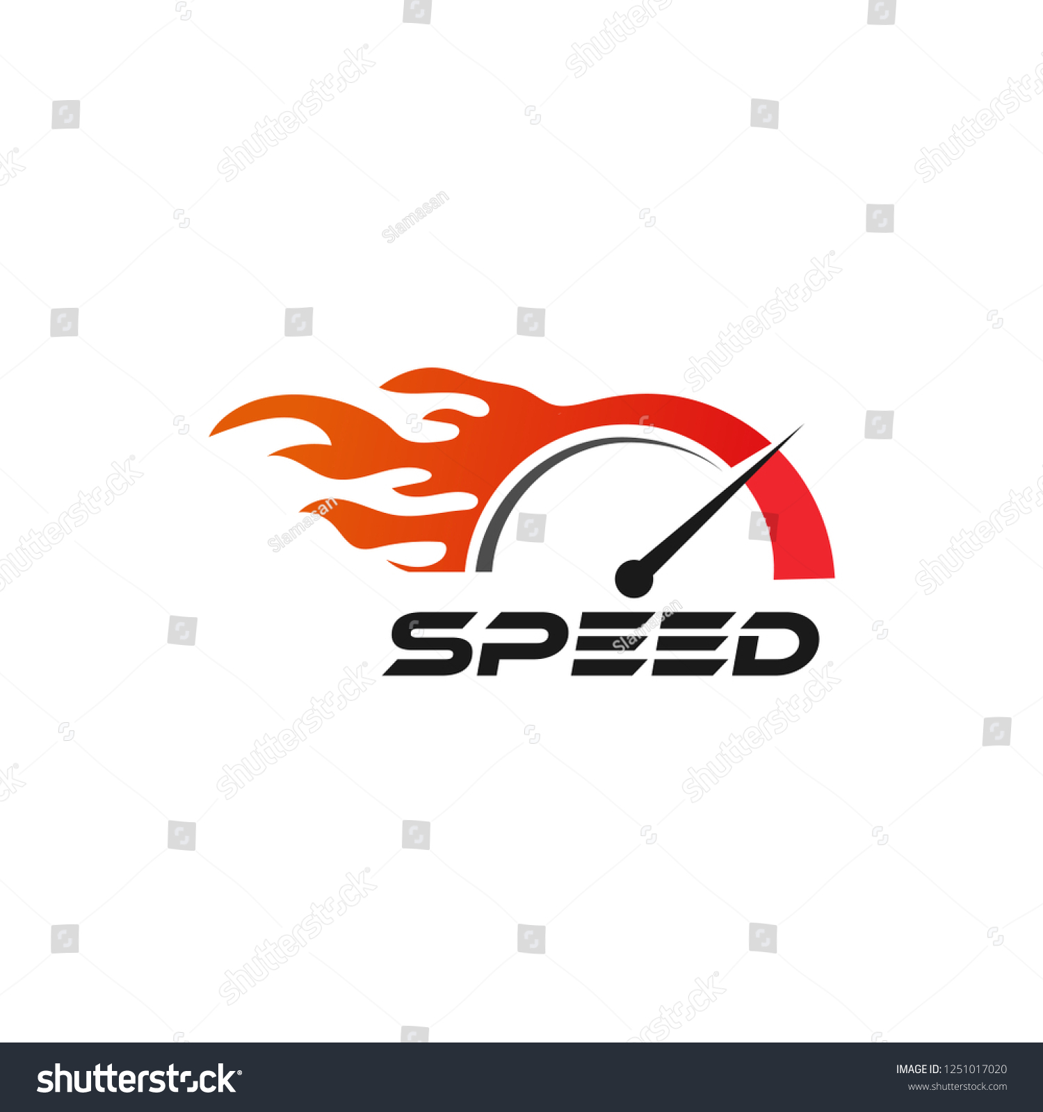 Speedometer Logo Graphic Design Template Vector Stock Vector (Royalty ...