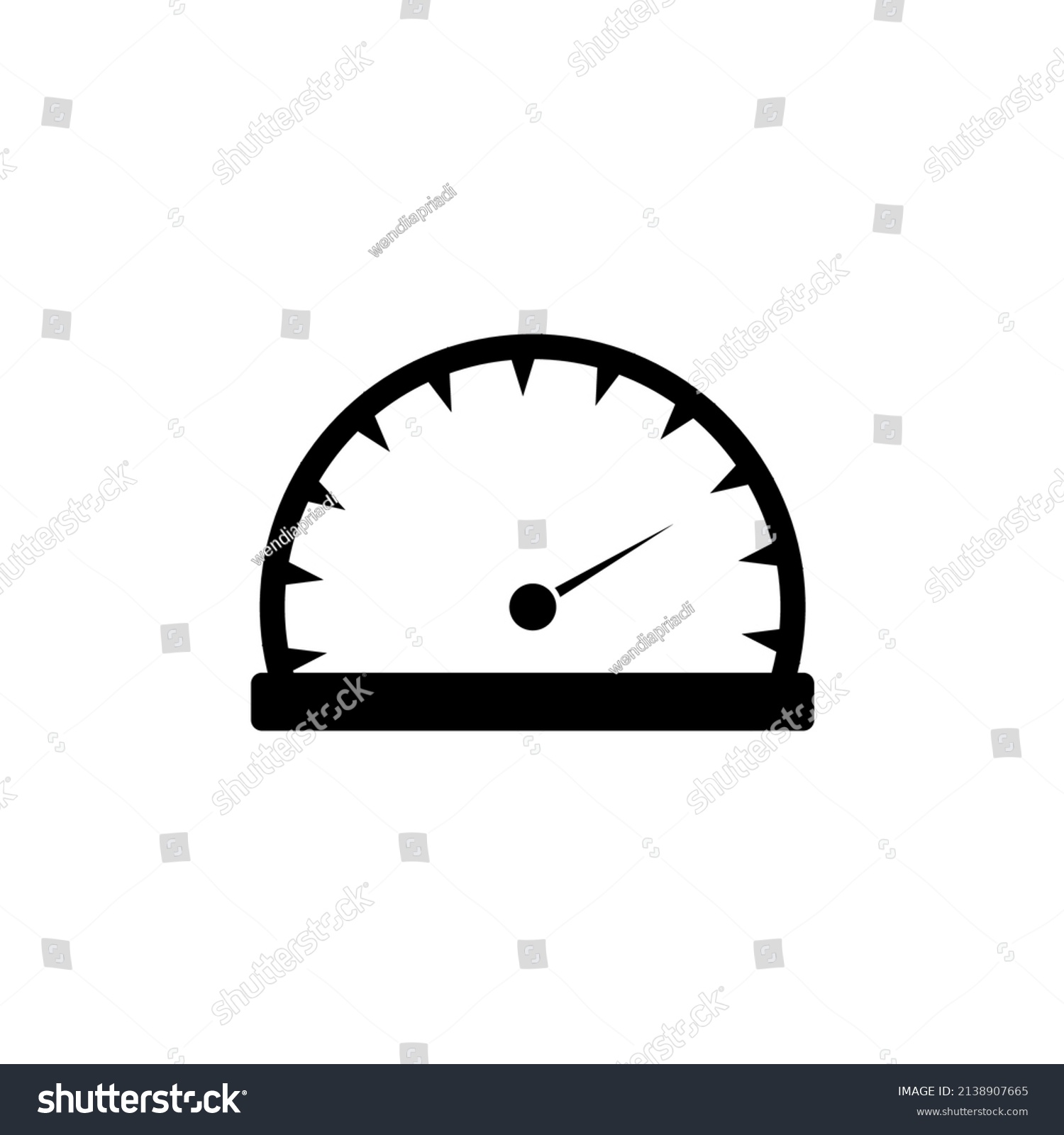 Speedometer Vector Illustration Suitable Symbols Logos Stock Vector ...