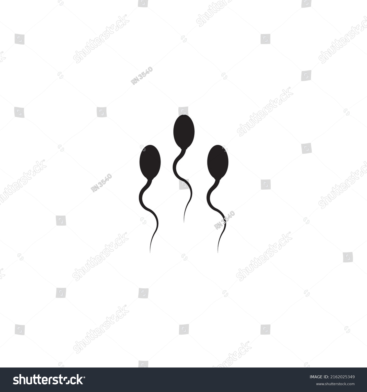 Sperm Vector Icon Illustration Design Template Stock Vector (Royalty ...