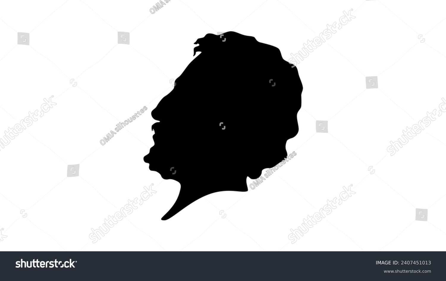 SVG of Speusippus ancient Greek philosopher, black isolated silhouette svg