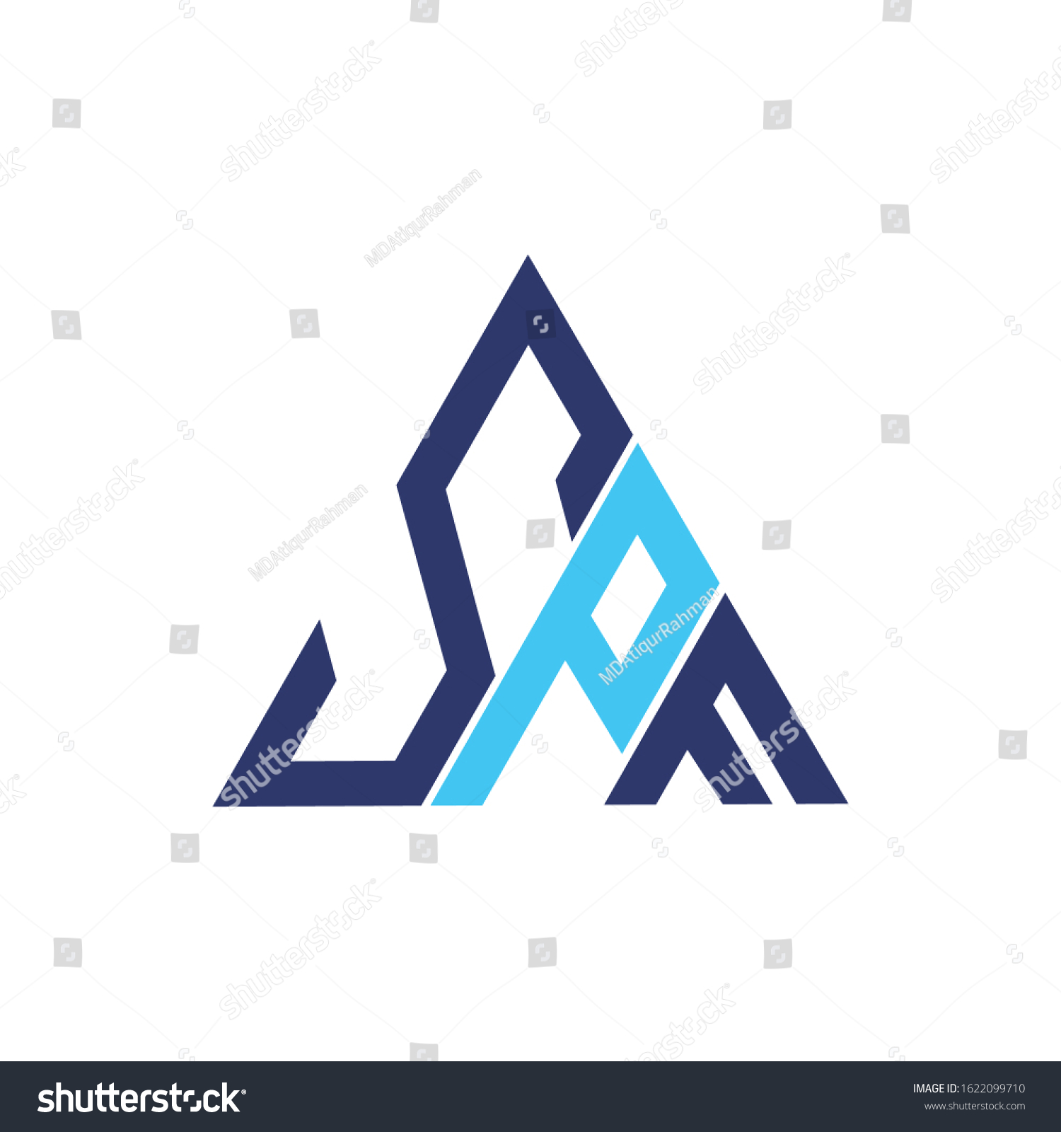 Spf 3 Letter Triangle Combine Logo Stock Vector (Royalty Free ...