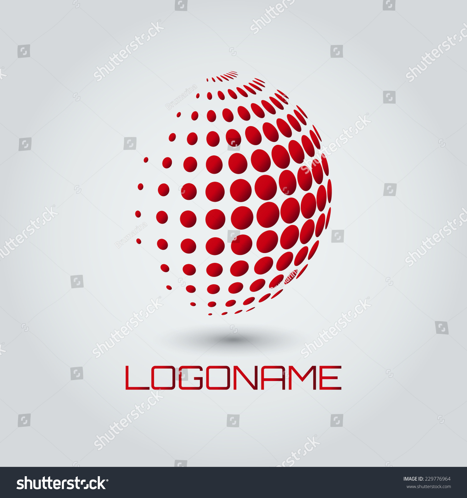 sphere abstract vector logo design template stock vector royalty