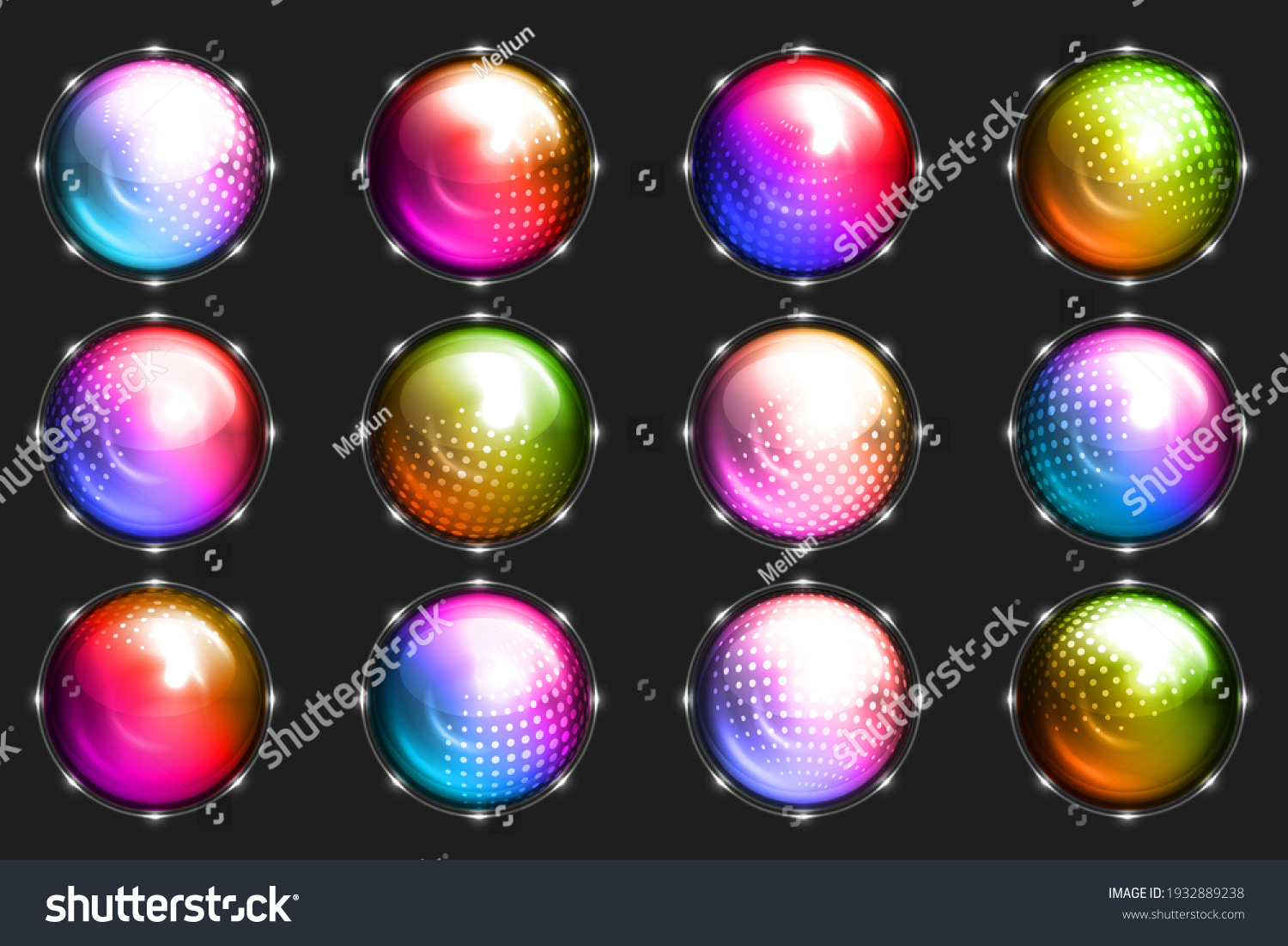 Sphere Dot Ball Abstract Dotted Circle Stock Vector (Royalty Free ...