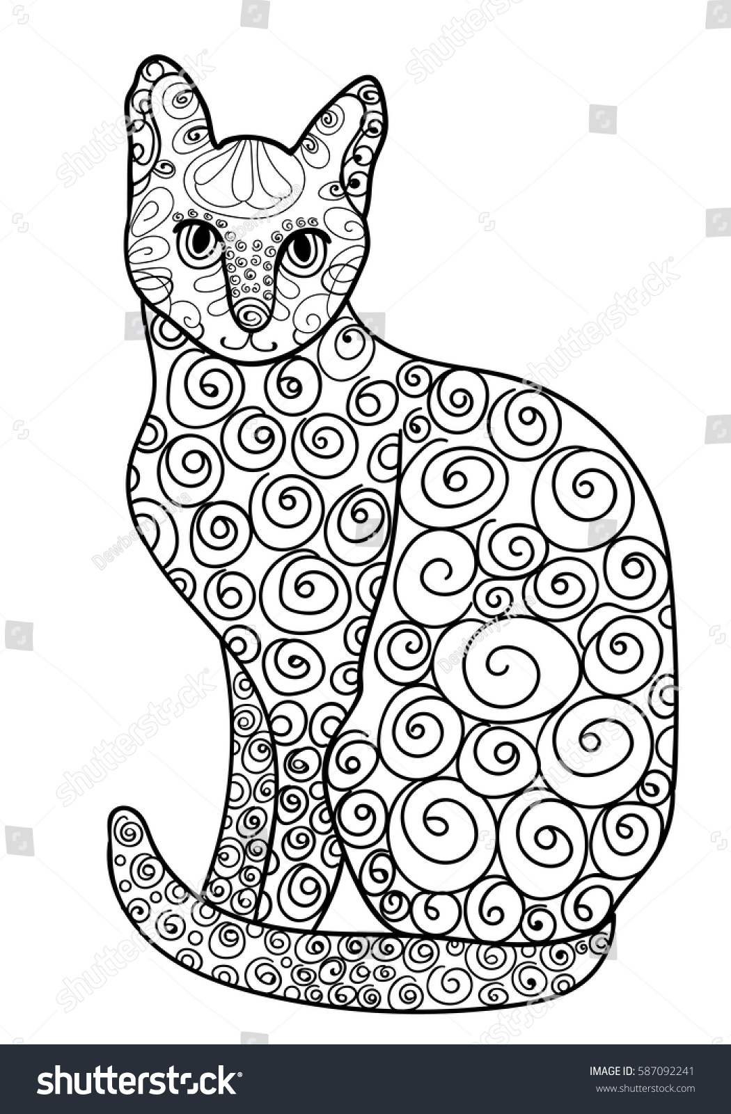 Download Sphinx Egypt Beautiful Kitten Vector Illustration Stock Vector Royalty Free 587092241