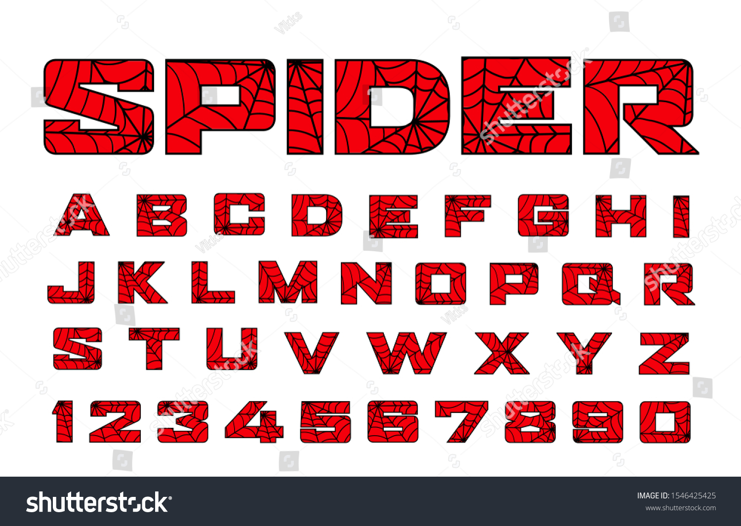 Spider Font Spiderman Alphabet Black Letters Immagine Vettoriale Stock  Royalty Free | sexiezpix Web Porn