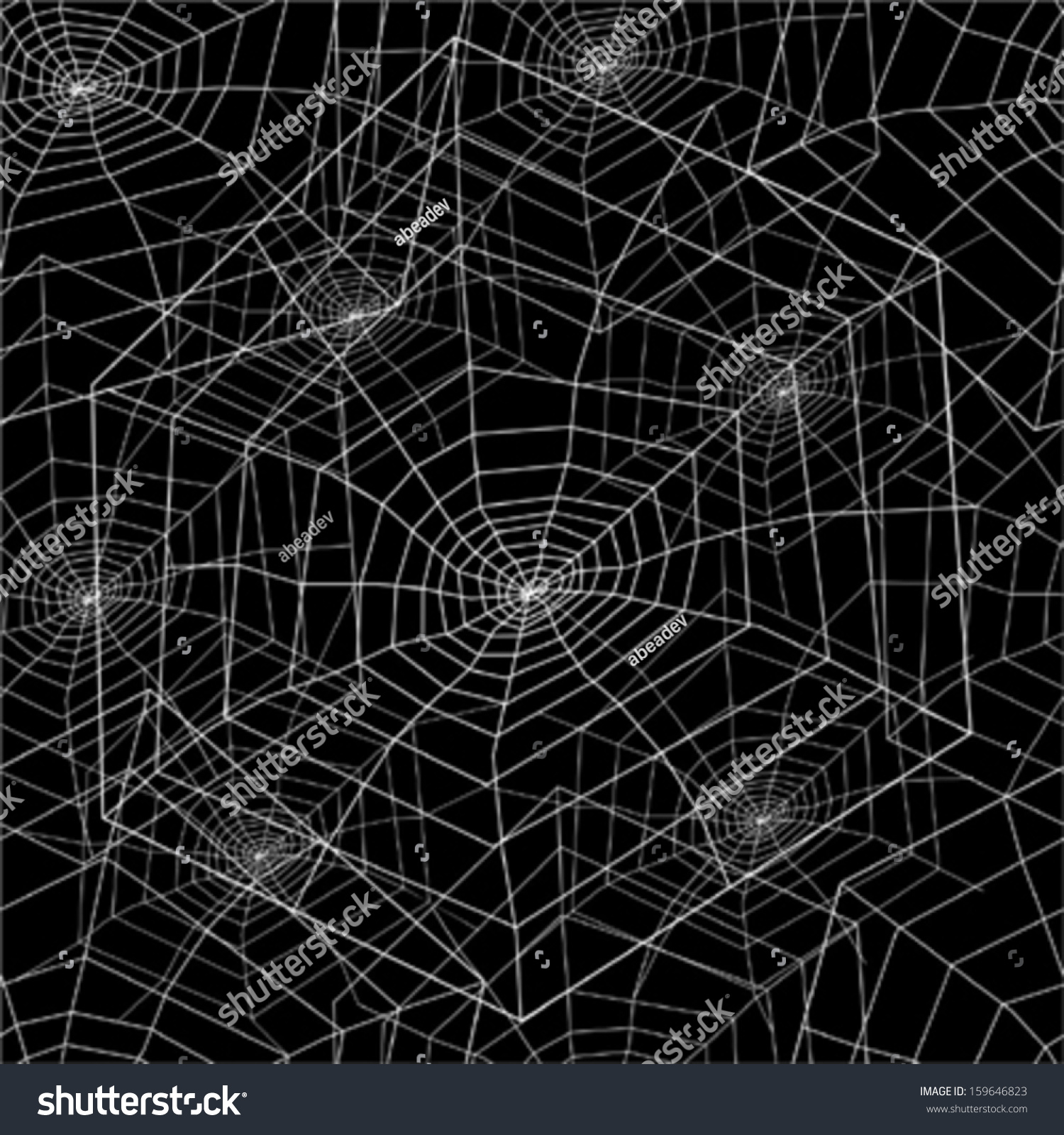 Spider Web Seamless Pattern Stock Vector (royalty Free) 159646823 