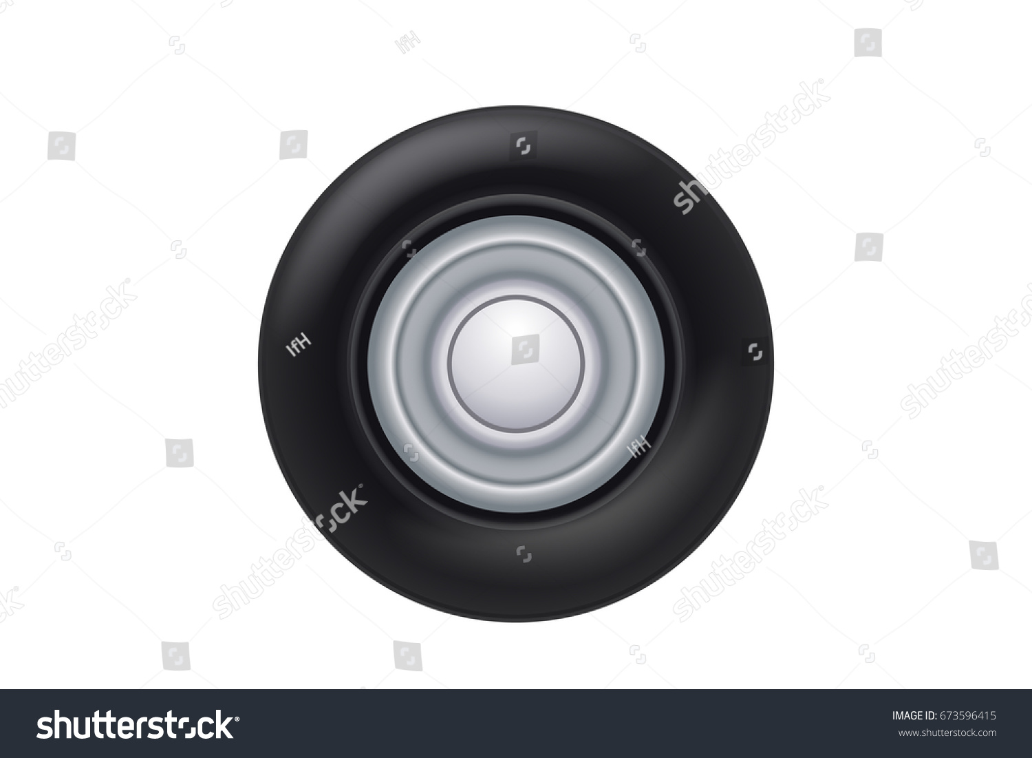 Spinning Car Wheel Stock Vector (Royalty Free) 673596415