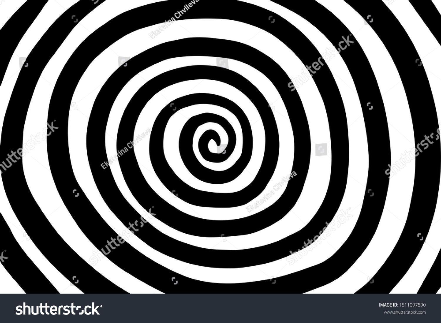 Spiral Hand Drawn Vector Illustration Abstract Stock Vector (Royalty ...