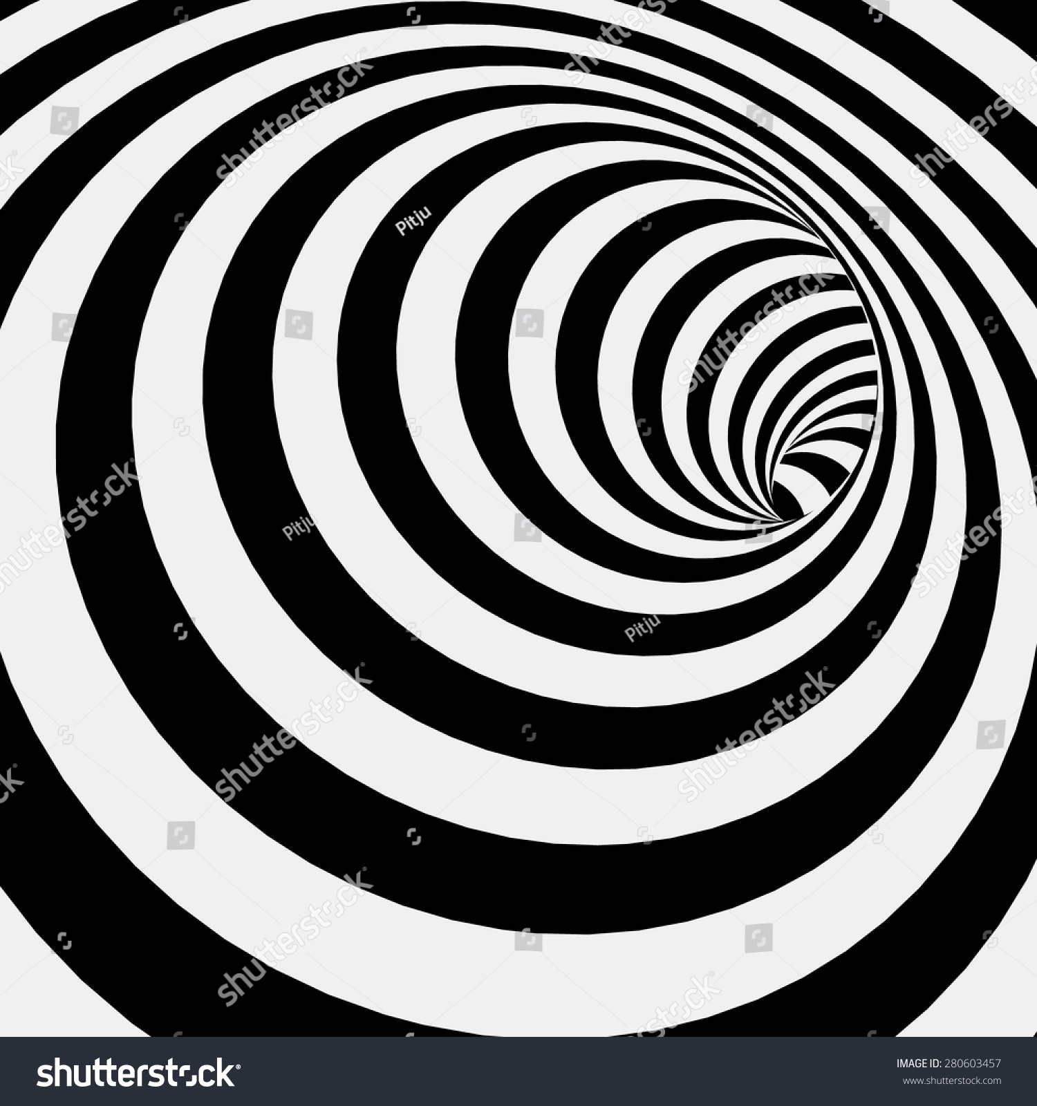 Spiral Striped Abstract Tunnel Background. Vector Illustration ...