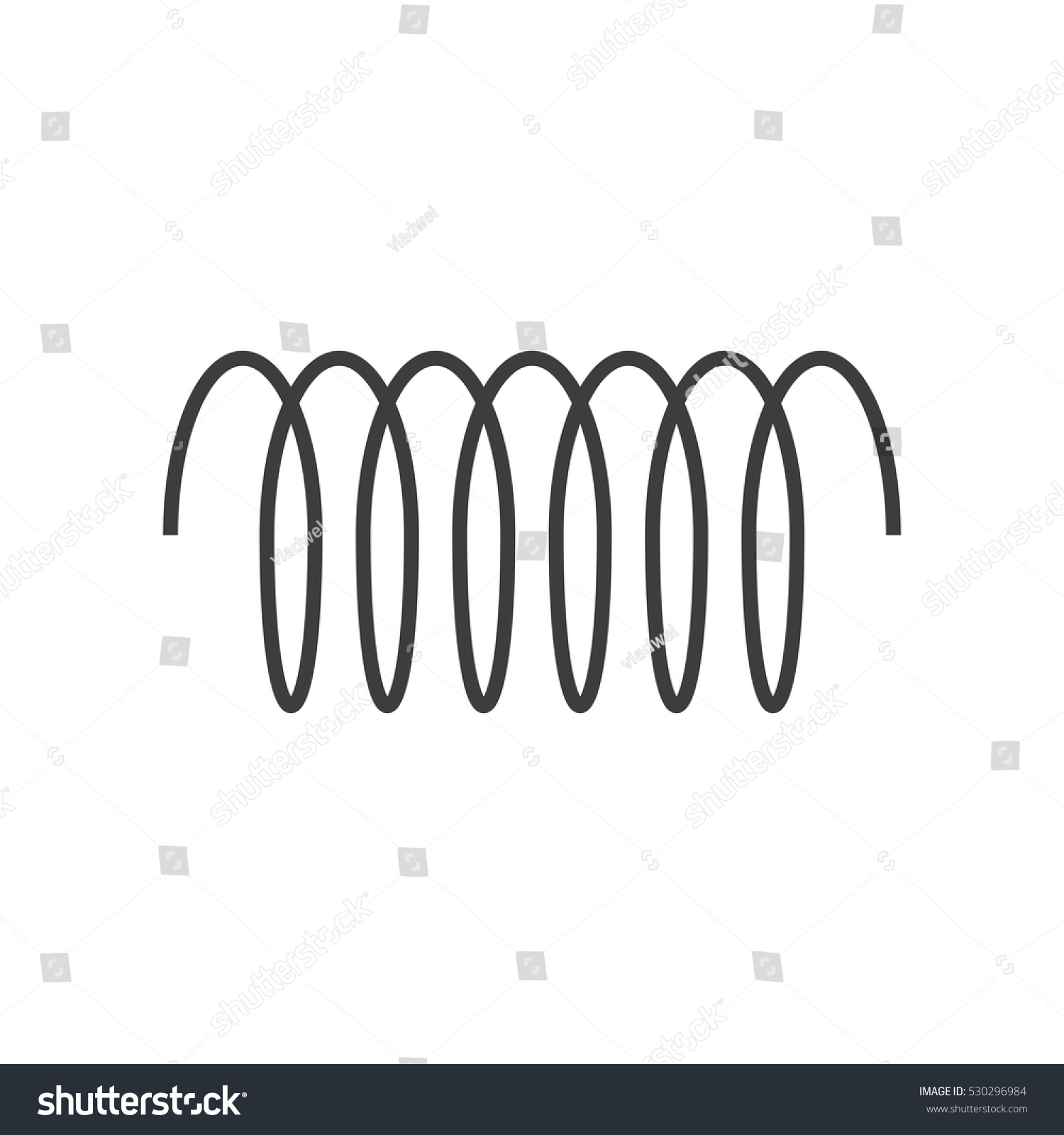 spiral vector icon swirl line outline stock vector royalty free