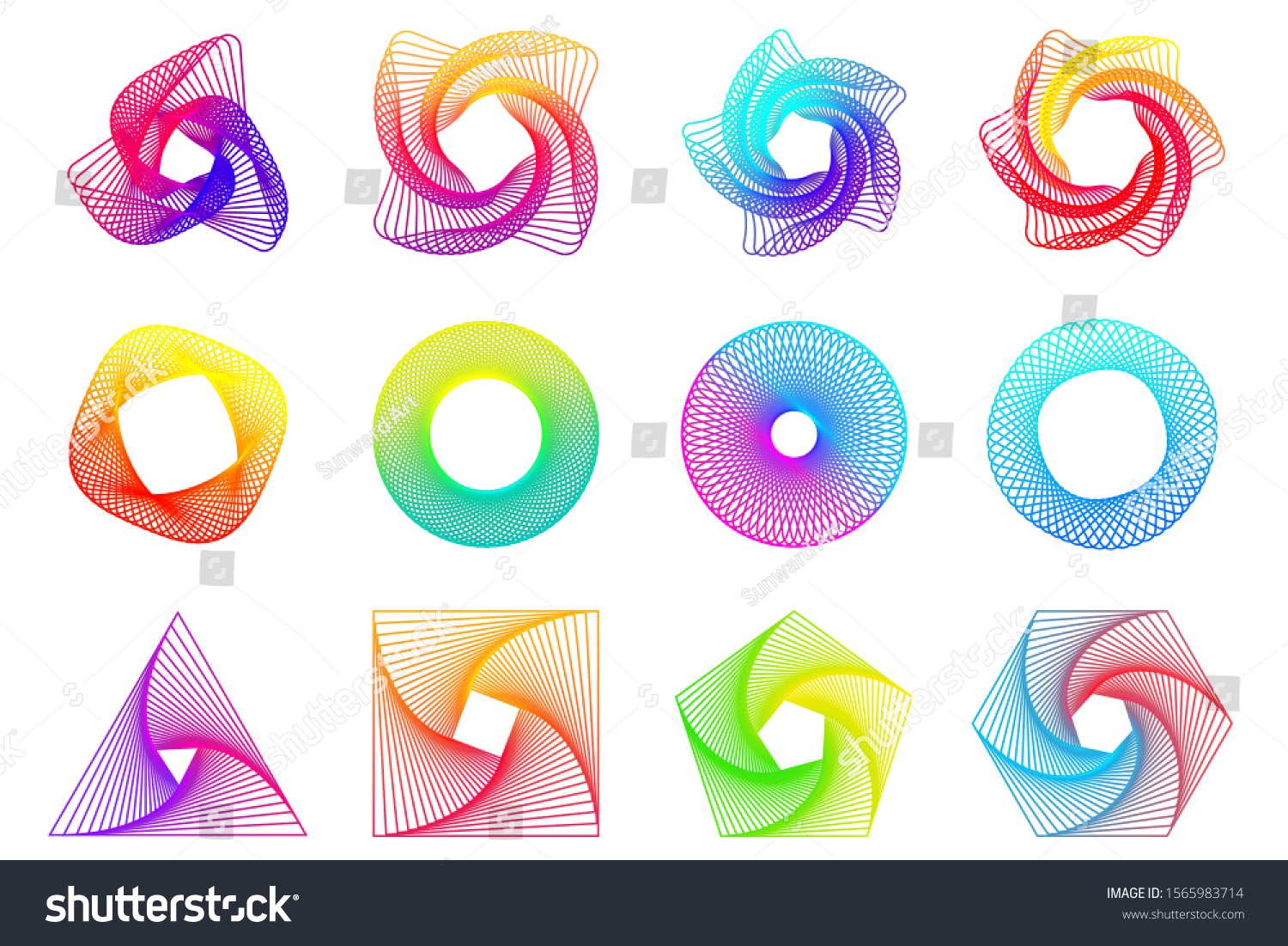 spirograph shapes set