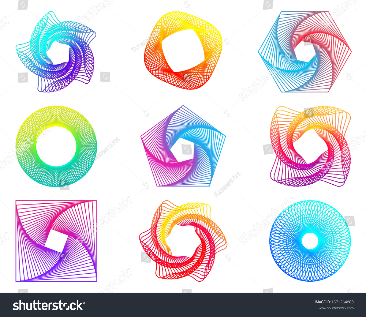 spirograph shapes set
